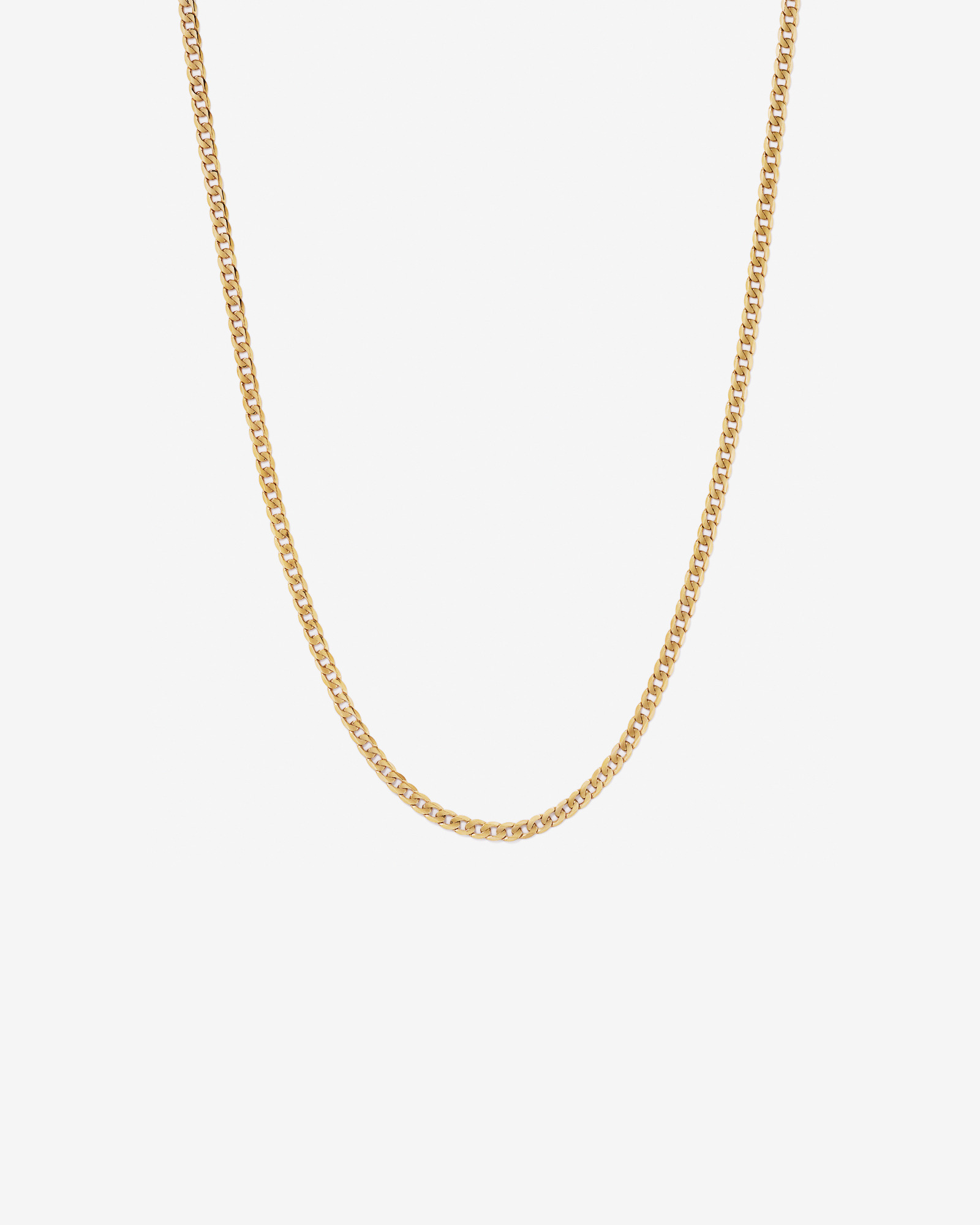60cm (22") 4.5mm-5mm Width Curb Chain in 10kt Yellow Gold