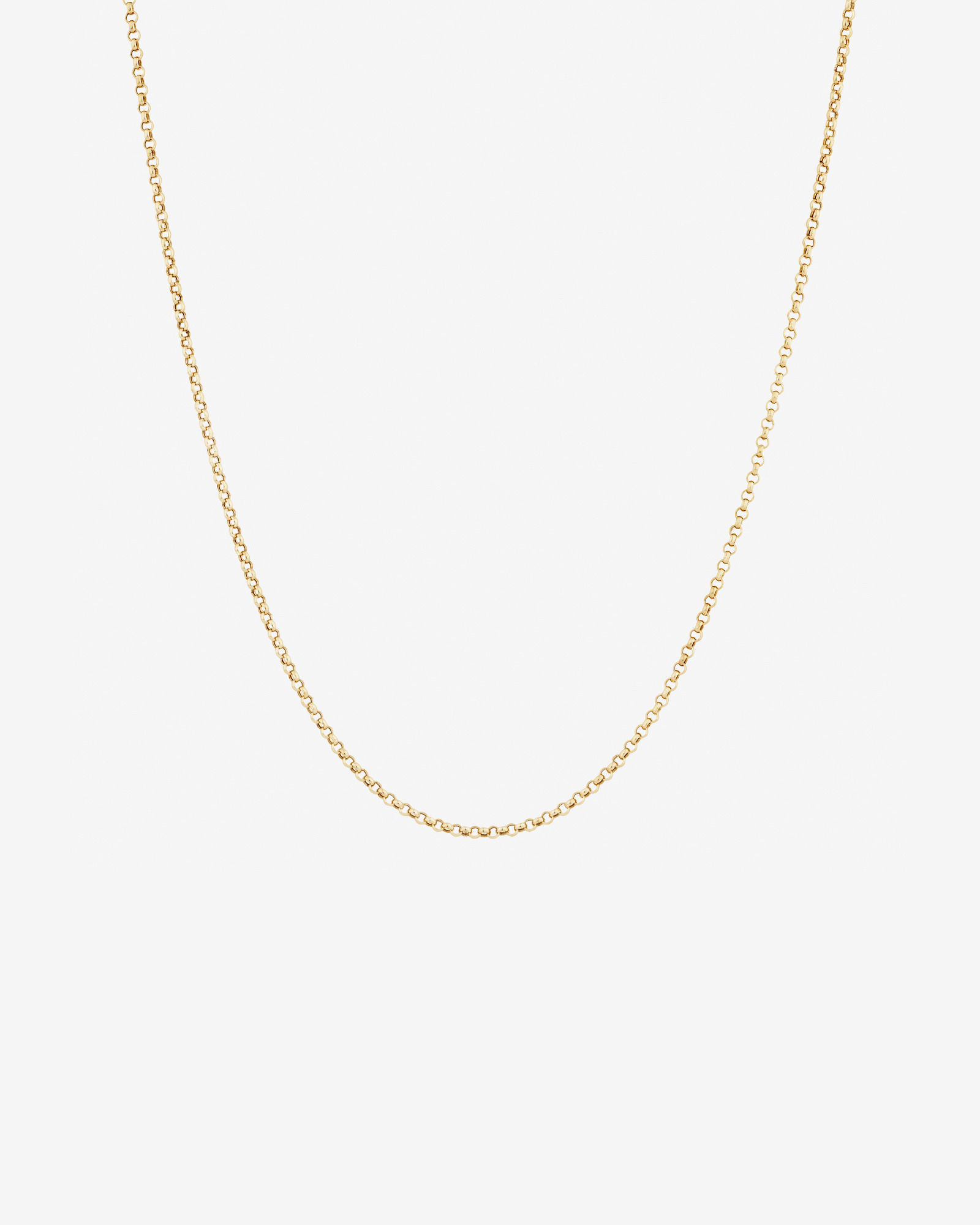 60cm (24") Hollow Belcher Chain in 10kt Yellow Gold