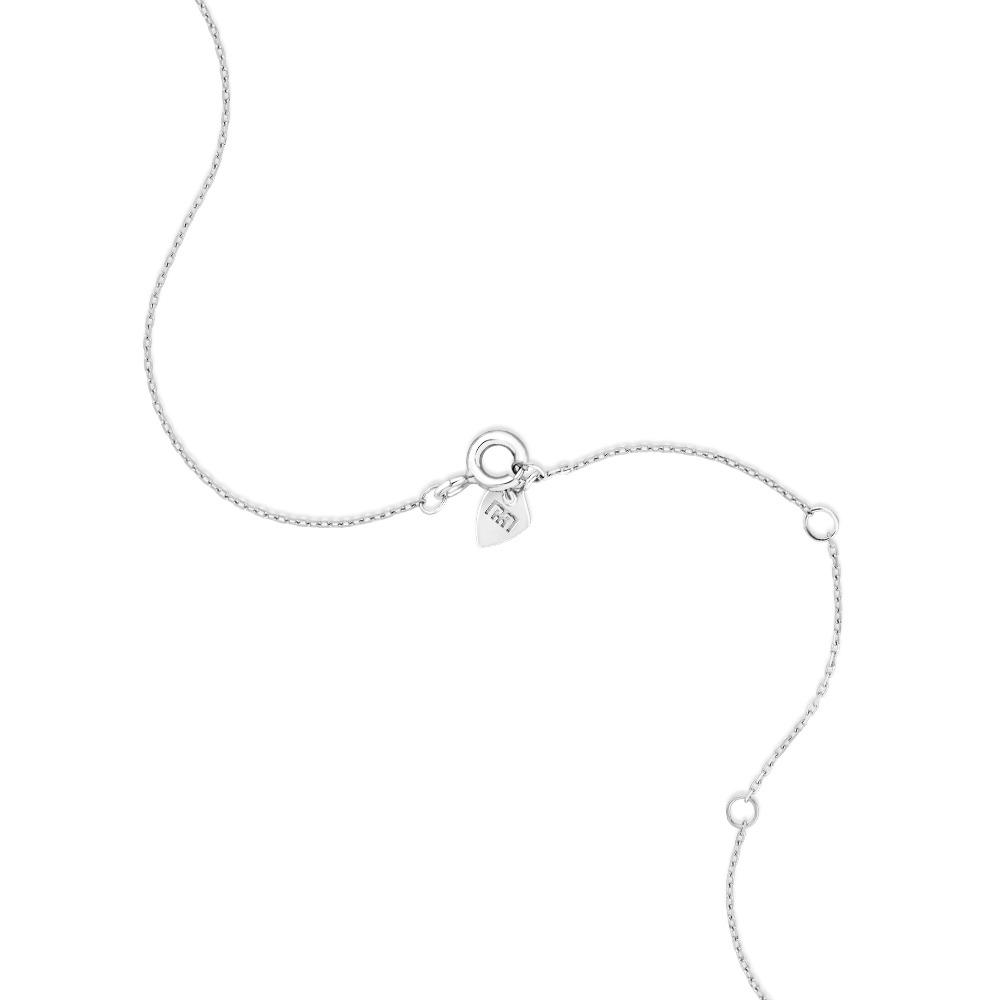 Pendentif double cercle en diamant en argent sterling