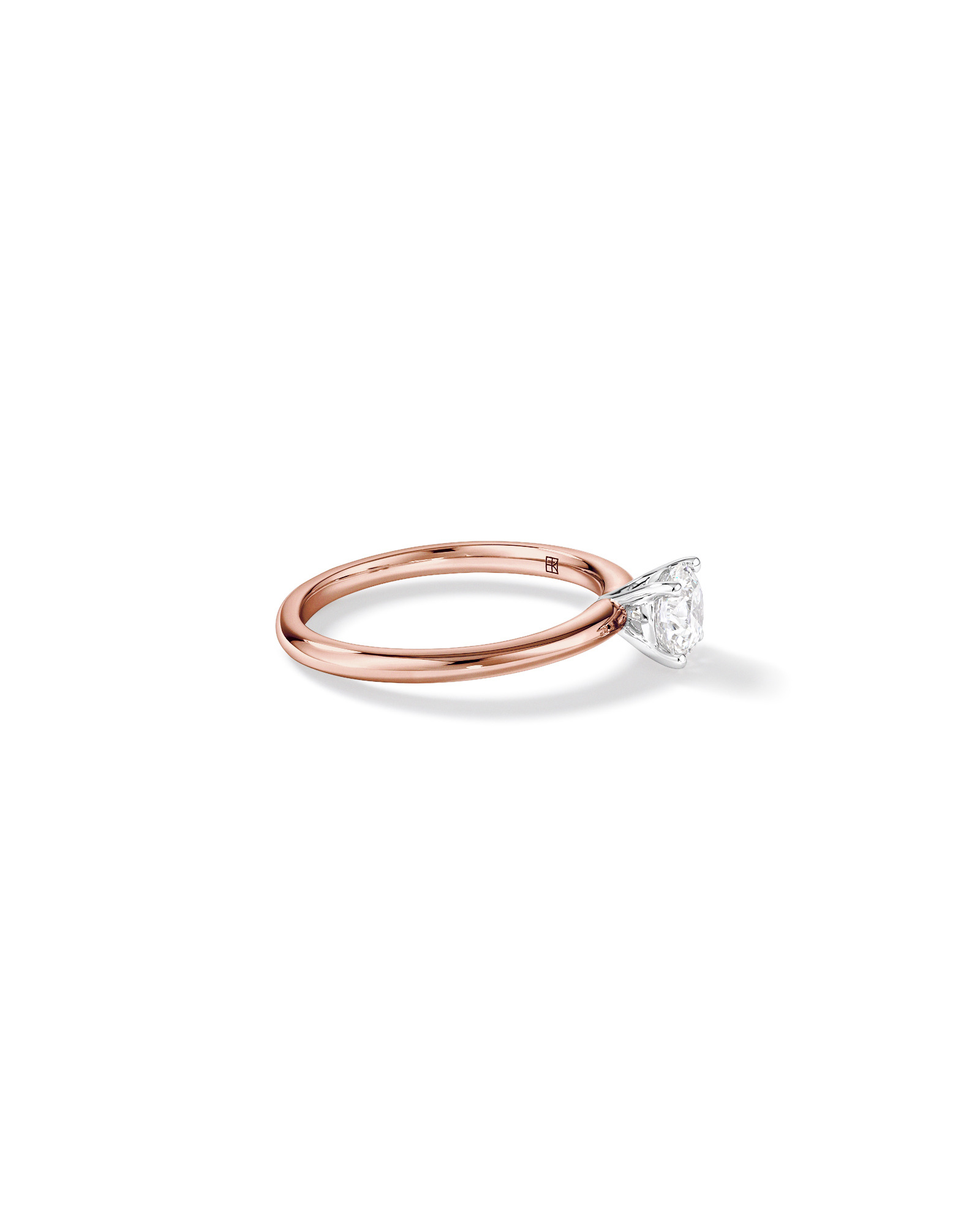 0.70 Carat TW Round Brilliant Laboratory-Grown Diamond Solitaire Engagement Ring in 14kt White Gold