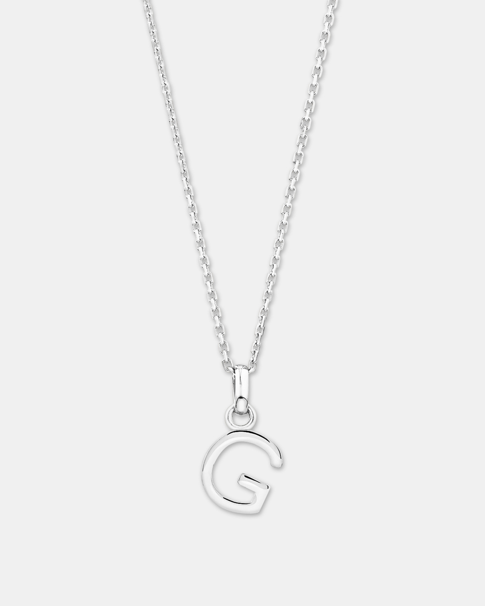 Pendentif « G » en argent sterling