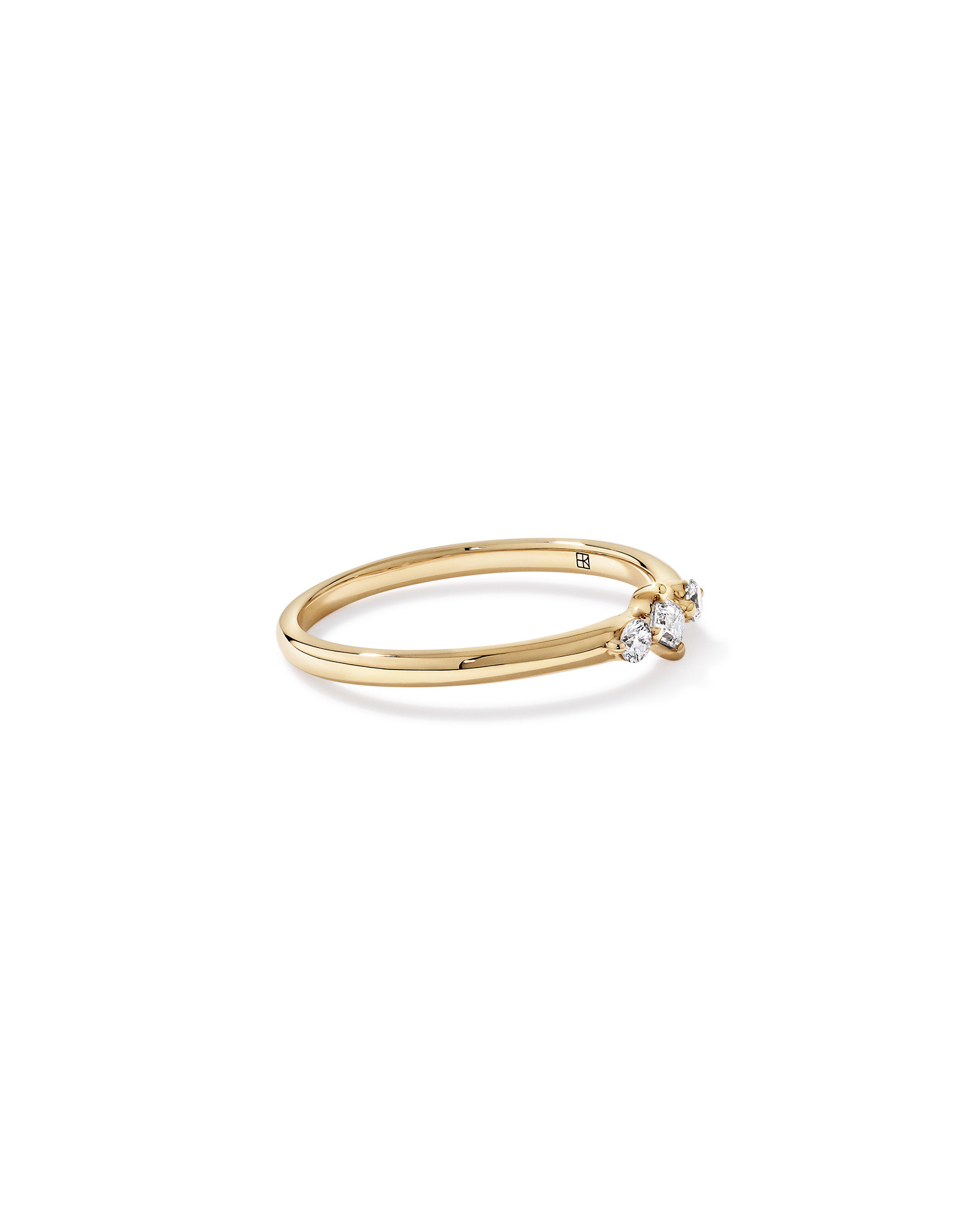 Bague empileuse en diamant de laboratoire 0,15TW or 10 carats
