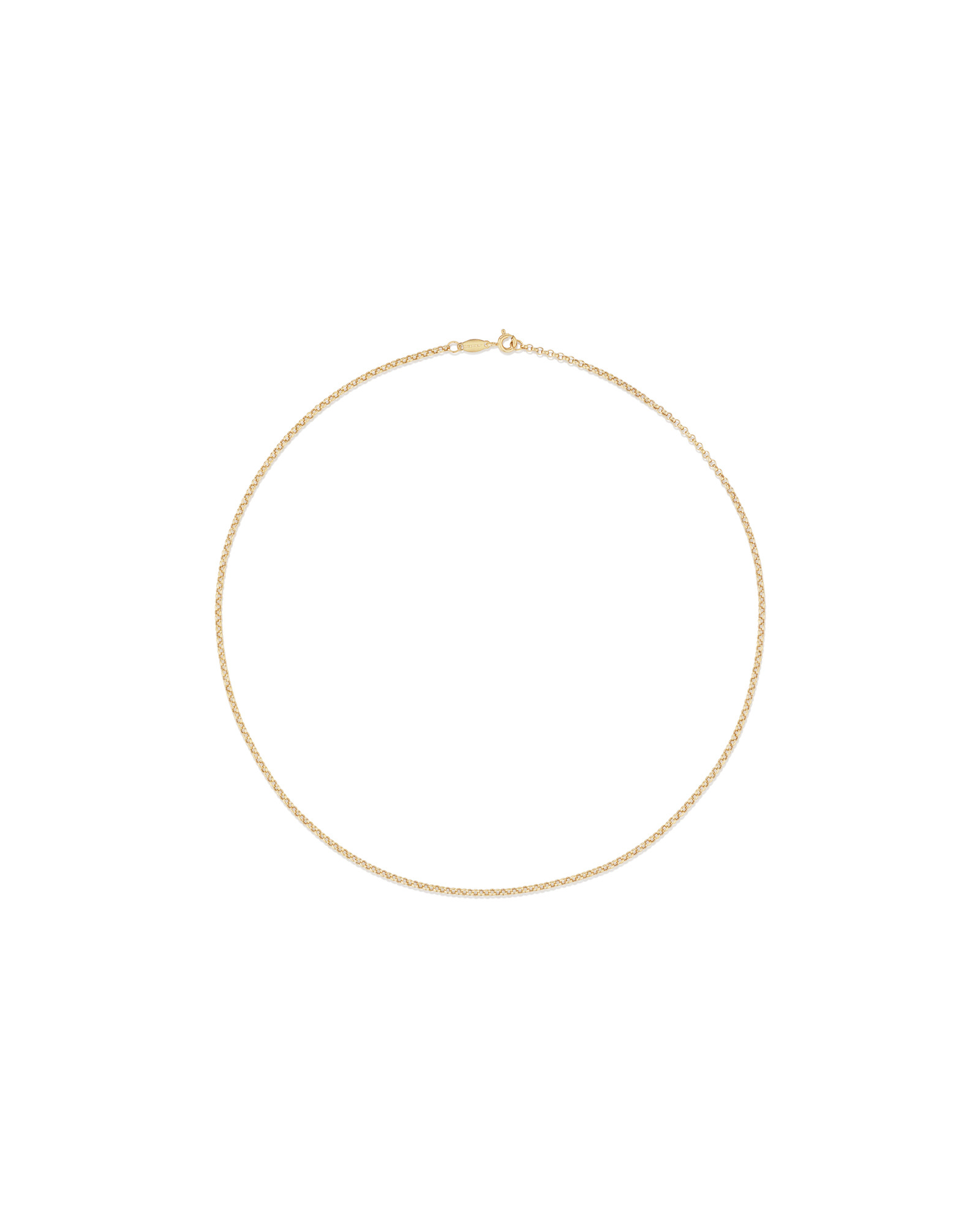 45cm (18") Hollow Belcher Chain in 10kt Yellow Gold