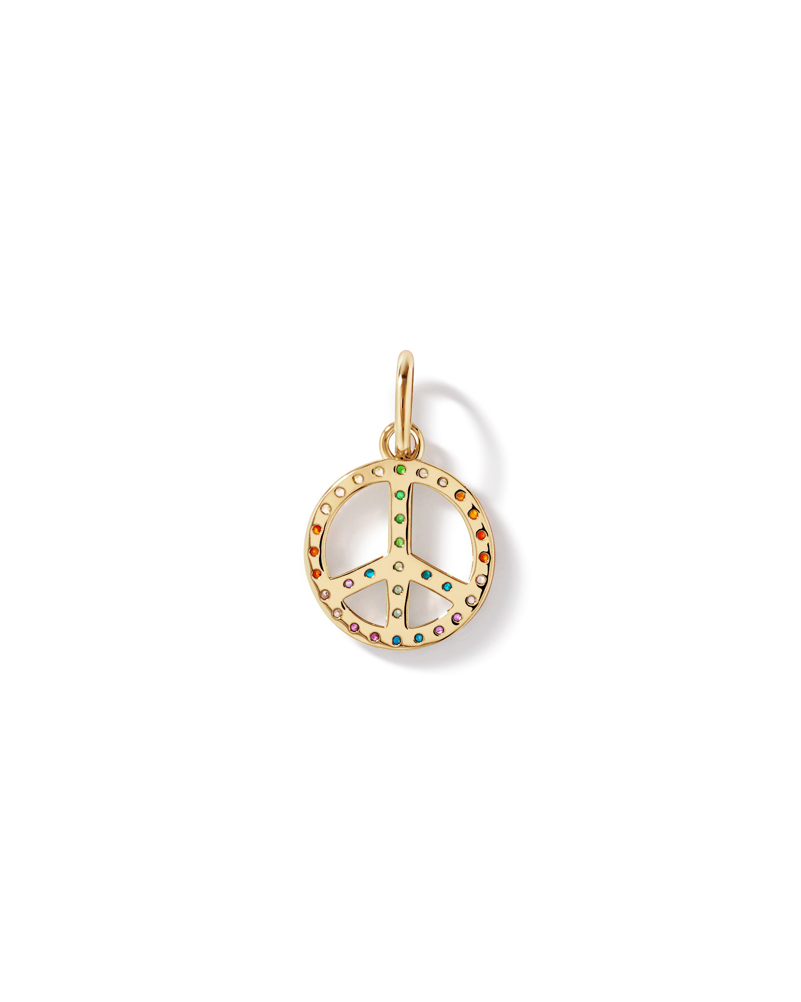 Peace Pendant in 18Kt Vermeil with Cubic Zirconia