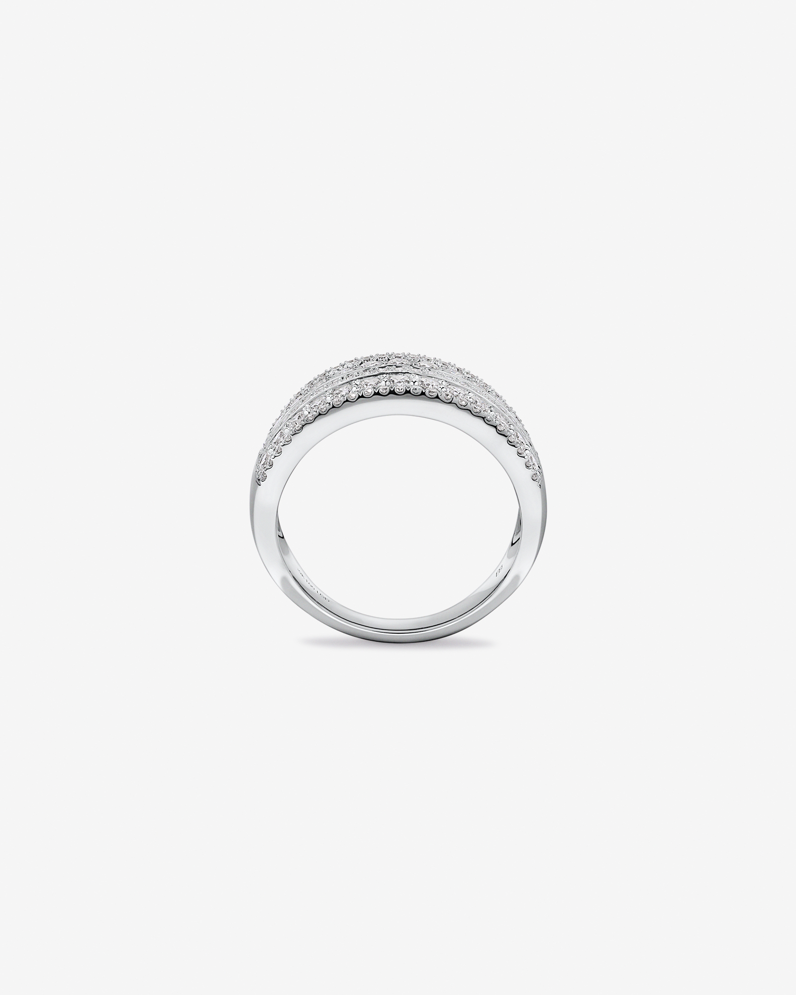 1.00TW Lab Diamond Wide Ring 10kt White Gold