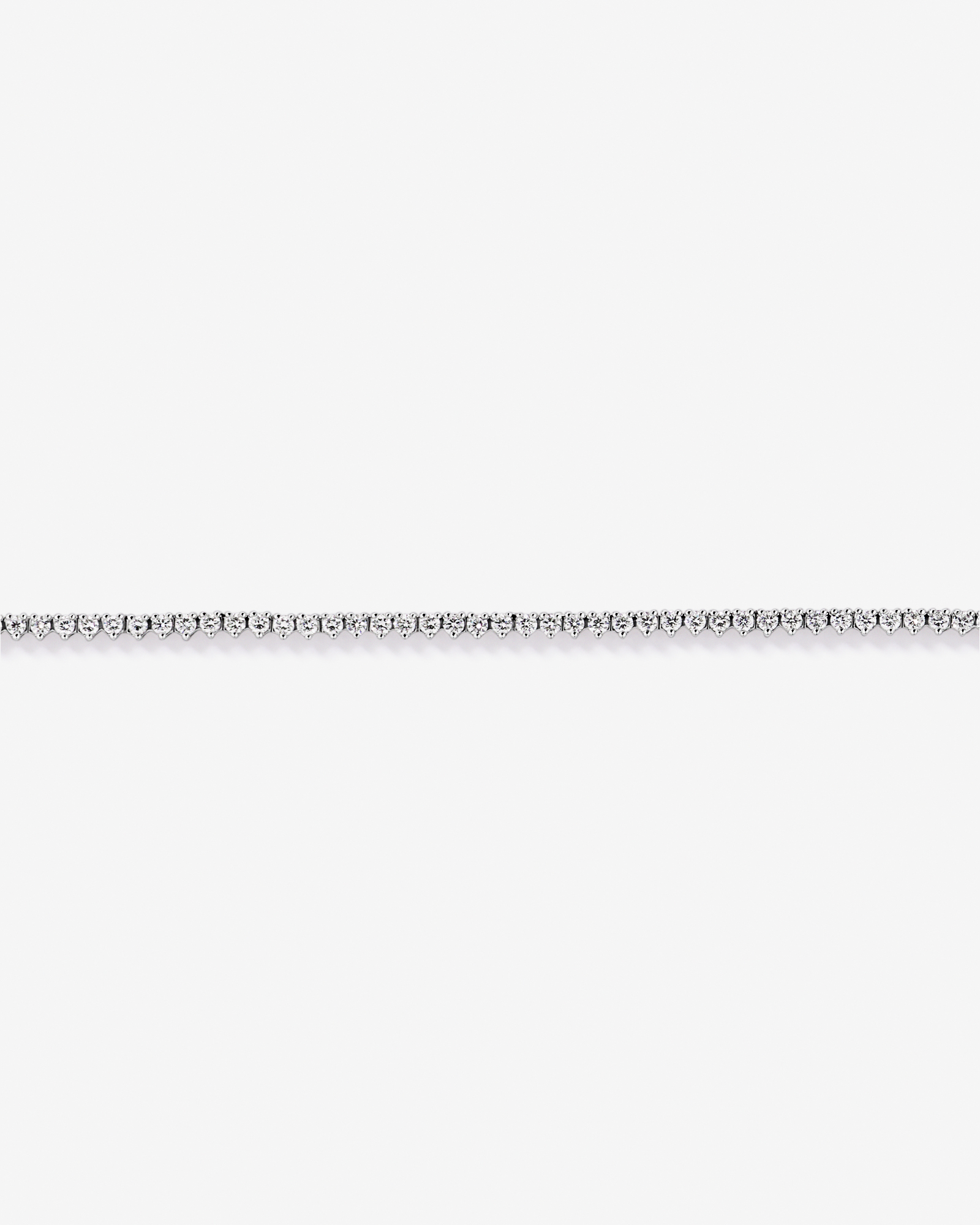3.00TW Lab Diamond Tennis Necklace in Silver