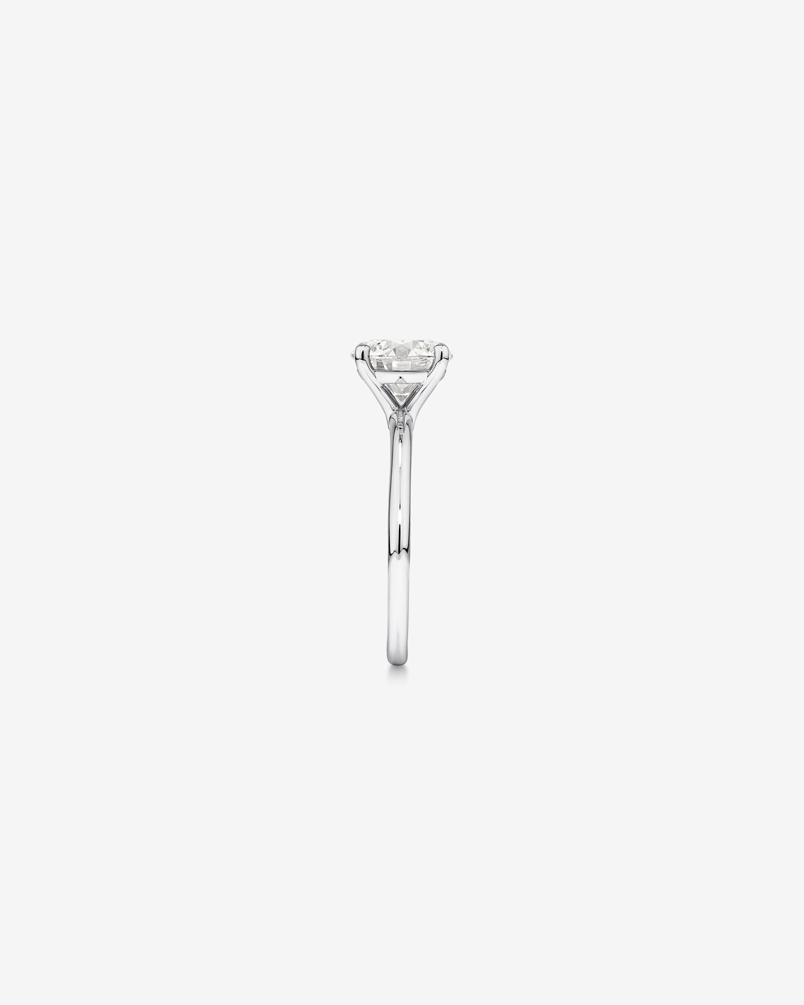 Carat TW Round Brilliant Laboratory-Grown Diamond Solitaire Engagement Ring 14kt Gold