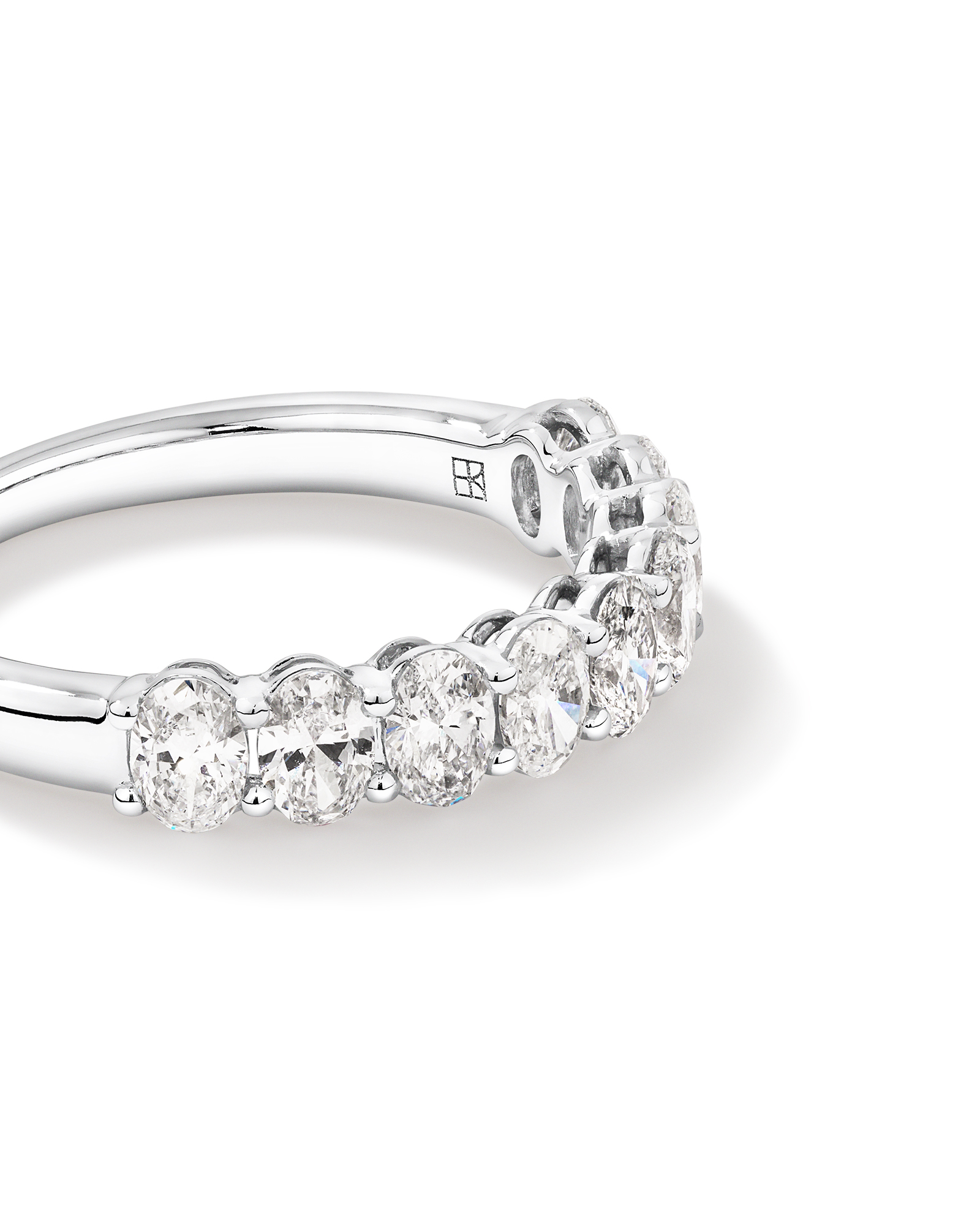 1.17 Carat TW Oval Laboratory-Grown Diamond Wedding Ring 14kt White Gold