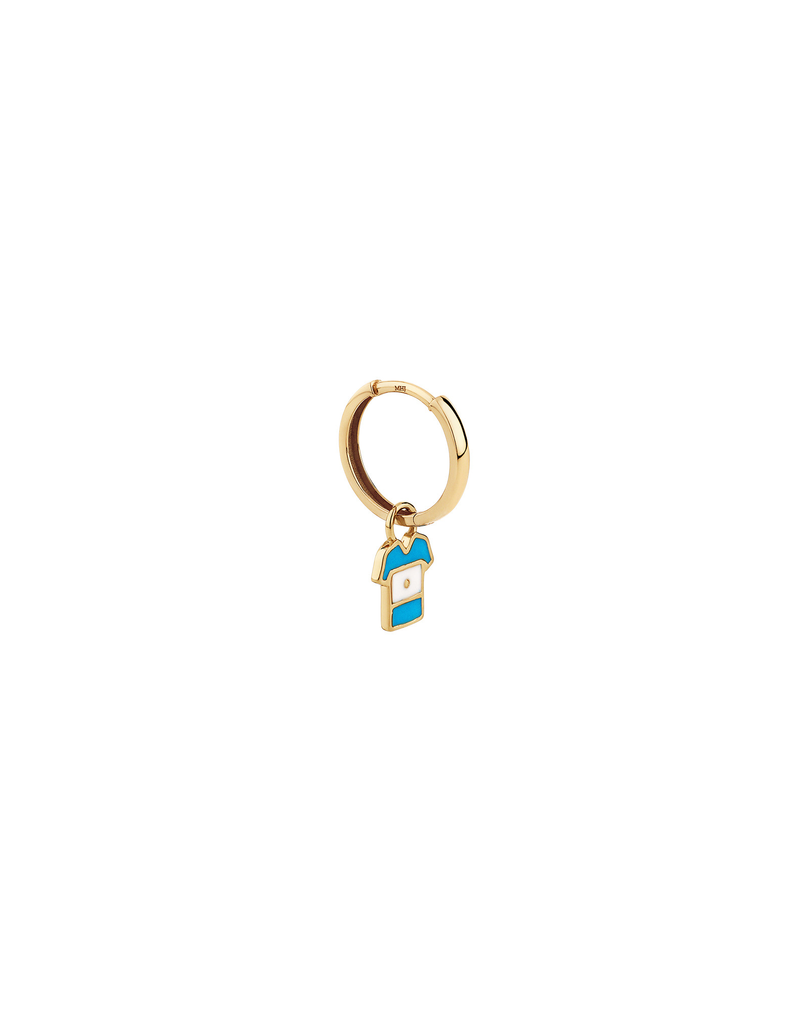 Argentina Jersey Earring Charm in 18Kt Vermeil