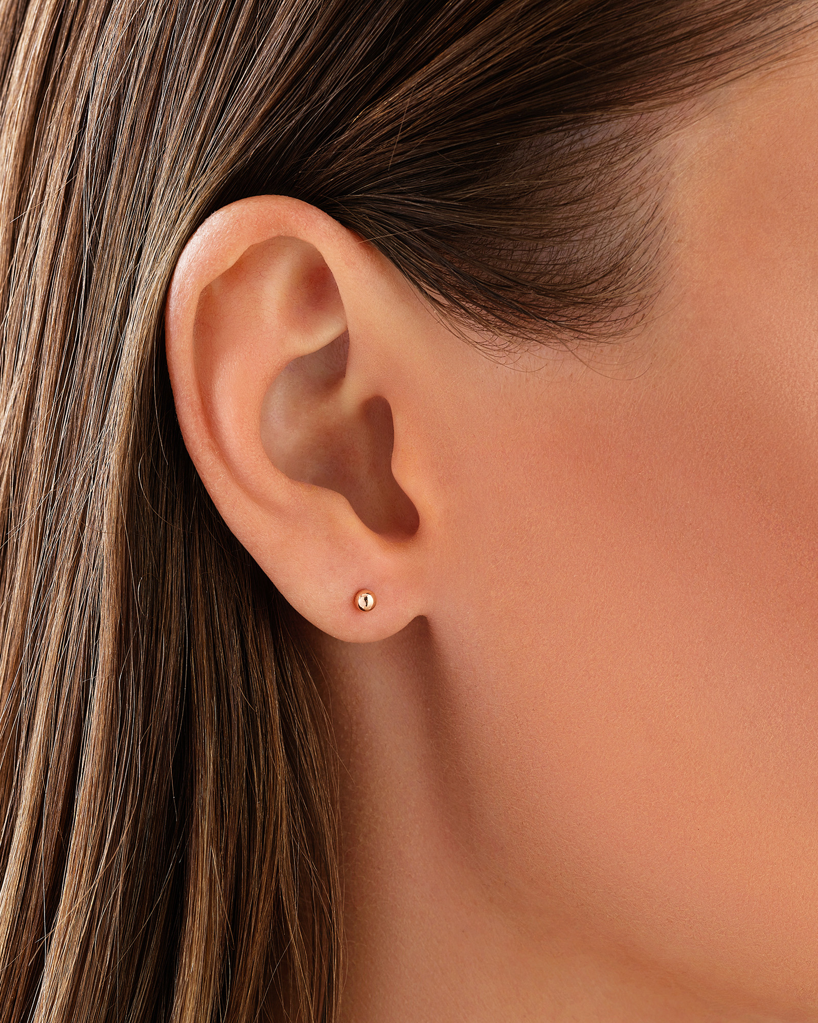 3mm Ball Stud Earrings 10kt Yellow Gold