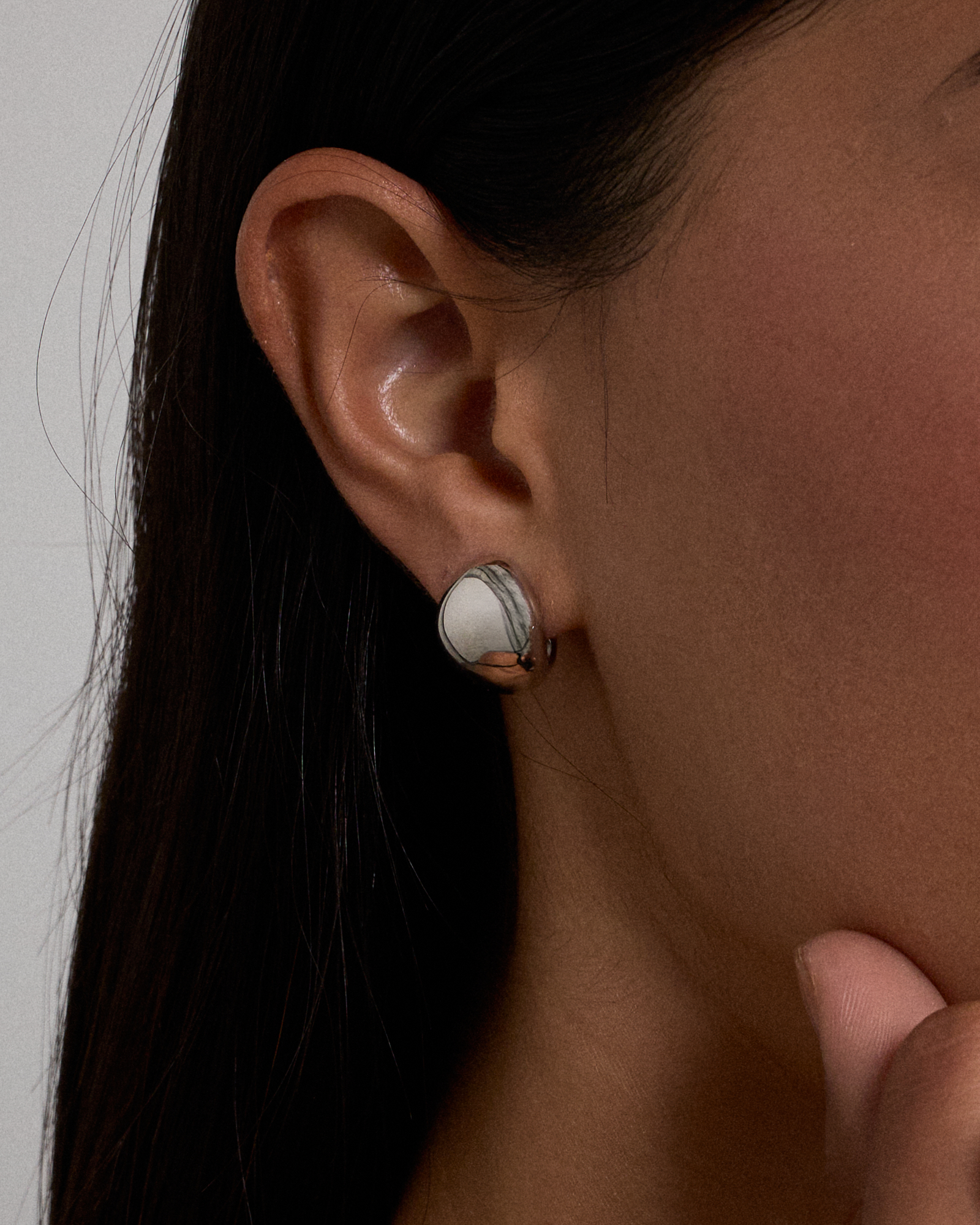 Polished Bold Dome Stud Earrings in Sterling Silver