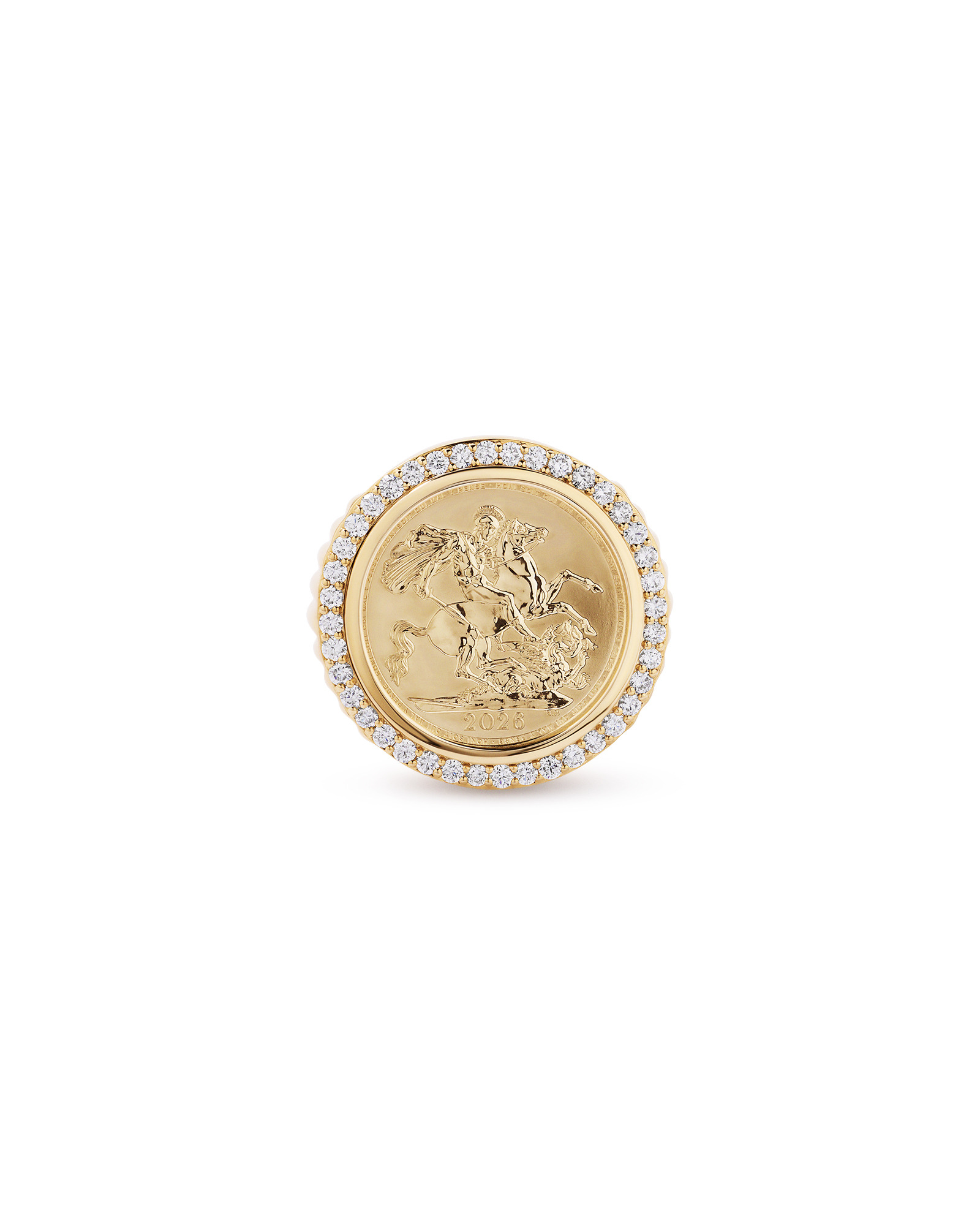 1.00TW Diamond Sovereign Ring 10kt Gold