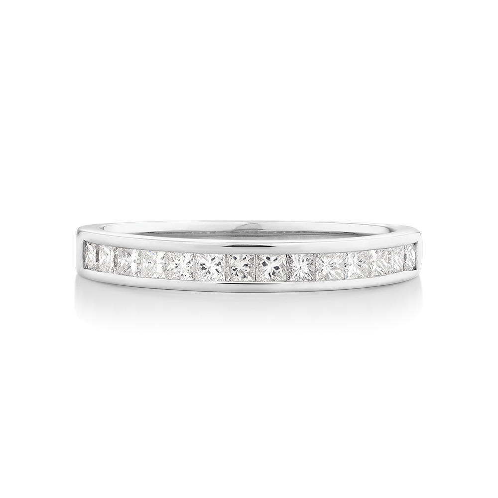 Alliance Evermore en or blanc 14 K avec diamants totalisant 0,50 ct