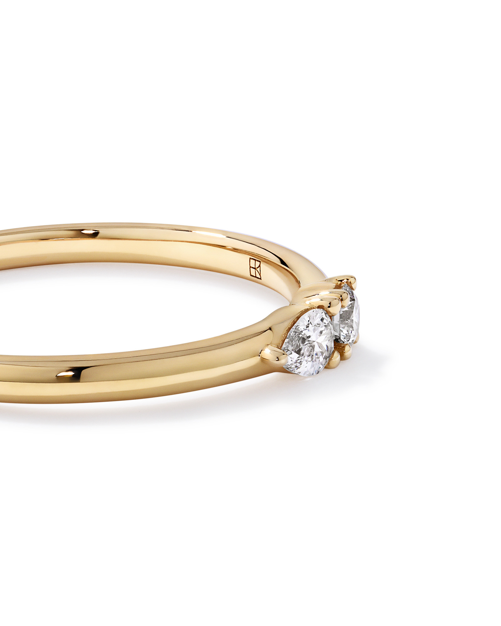 0.15TW Lab Diamond Stacker Ring 10kt Gold