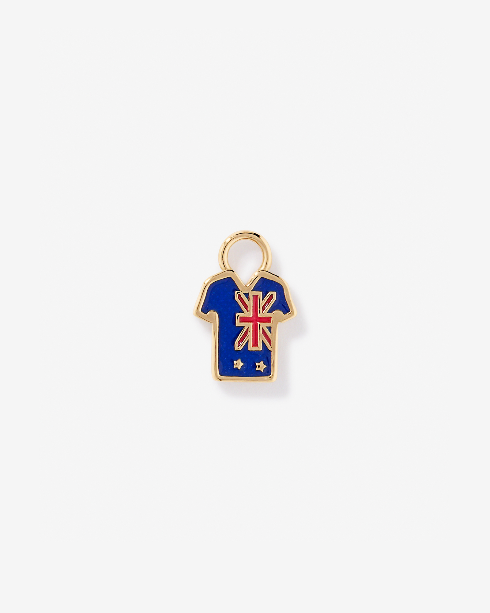 New Zealand Jersey Earring Charm in 18Kt Vermeil