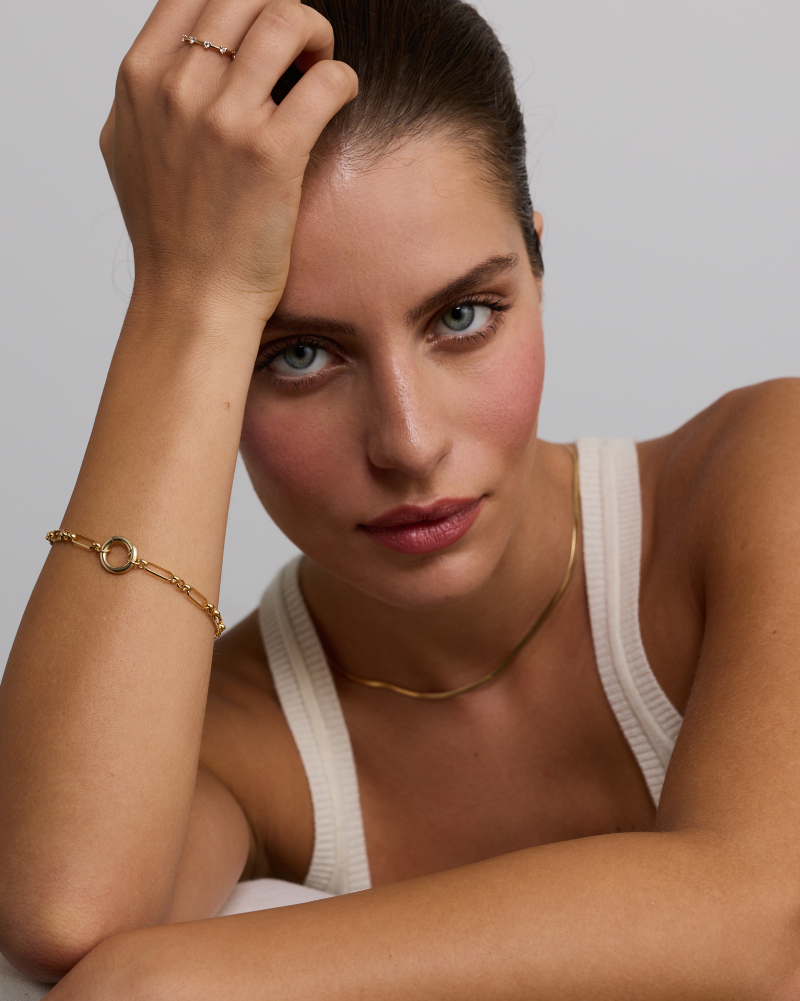 18cm (7") Solid Open Bracelet in 10ct Yellow Gold