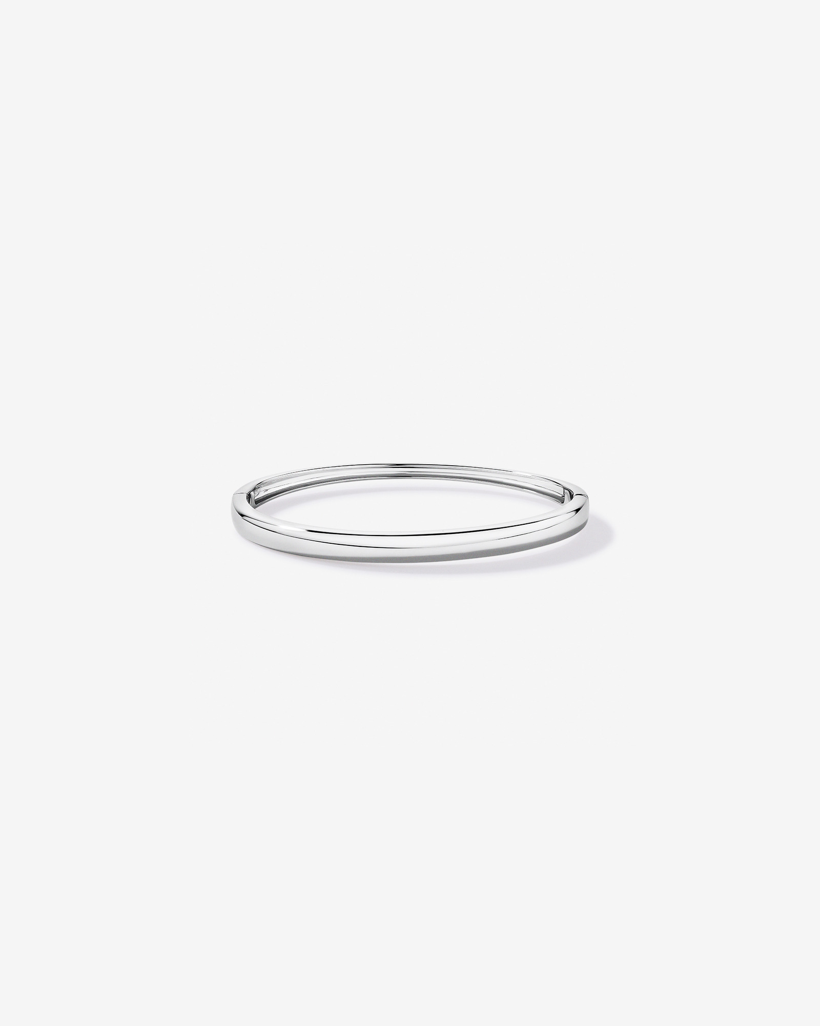 Bracelet charnière poli en argent sterling - Moyen
