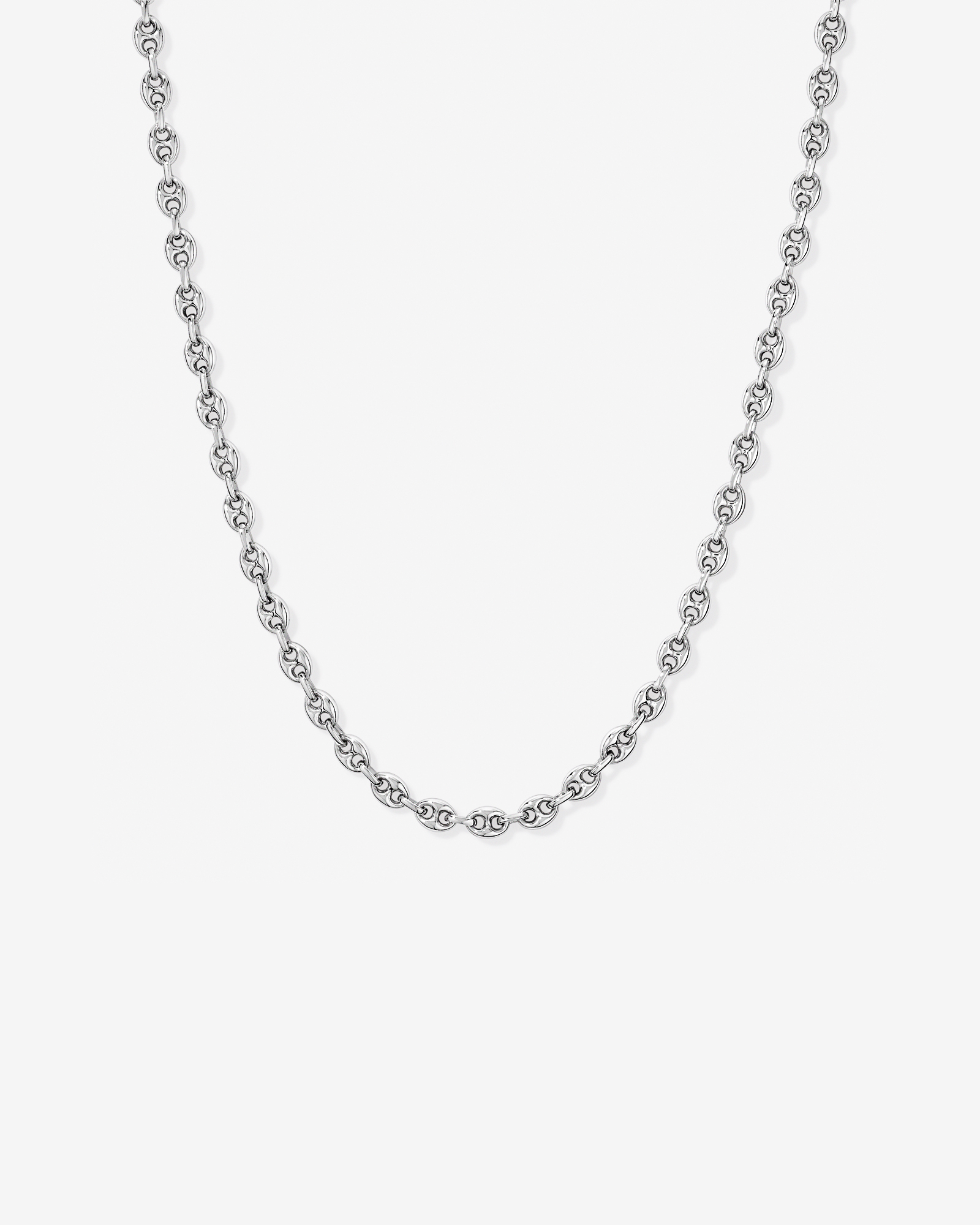 45cm (18") Puff Anchor chaîne en argent sterling