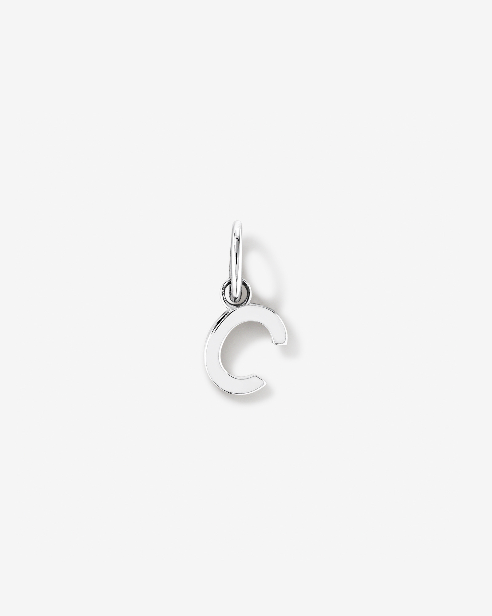 Pendentif initiale lettre C en argent sterling