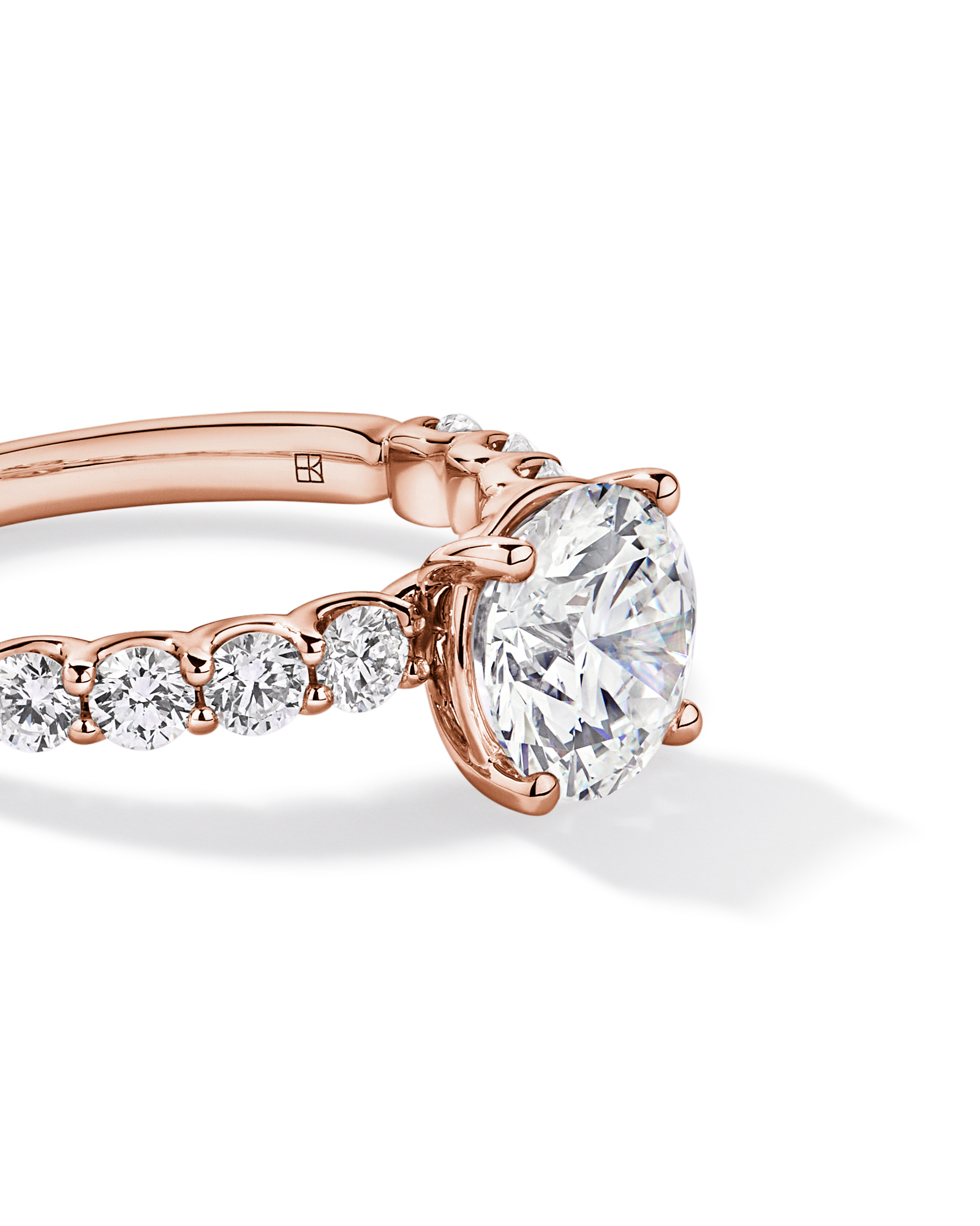 2.75TW Round Brilliant Laboratory-Grown Diamond Engagement Ring 14kt Rose Gold