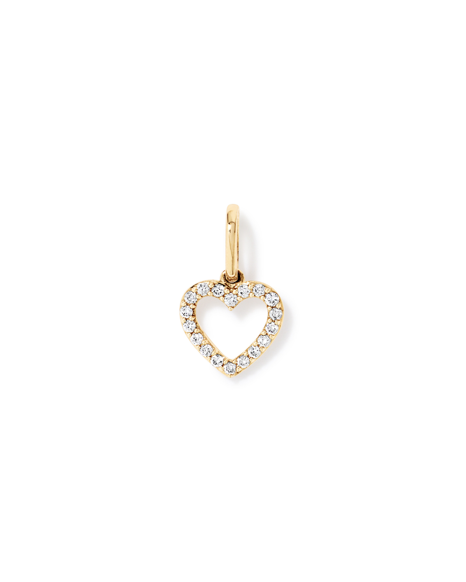 Pendentif en cœur en diamant 0.10TW en or 10 carats