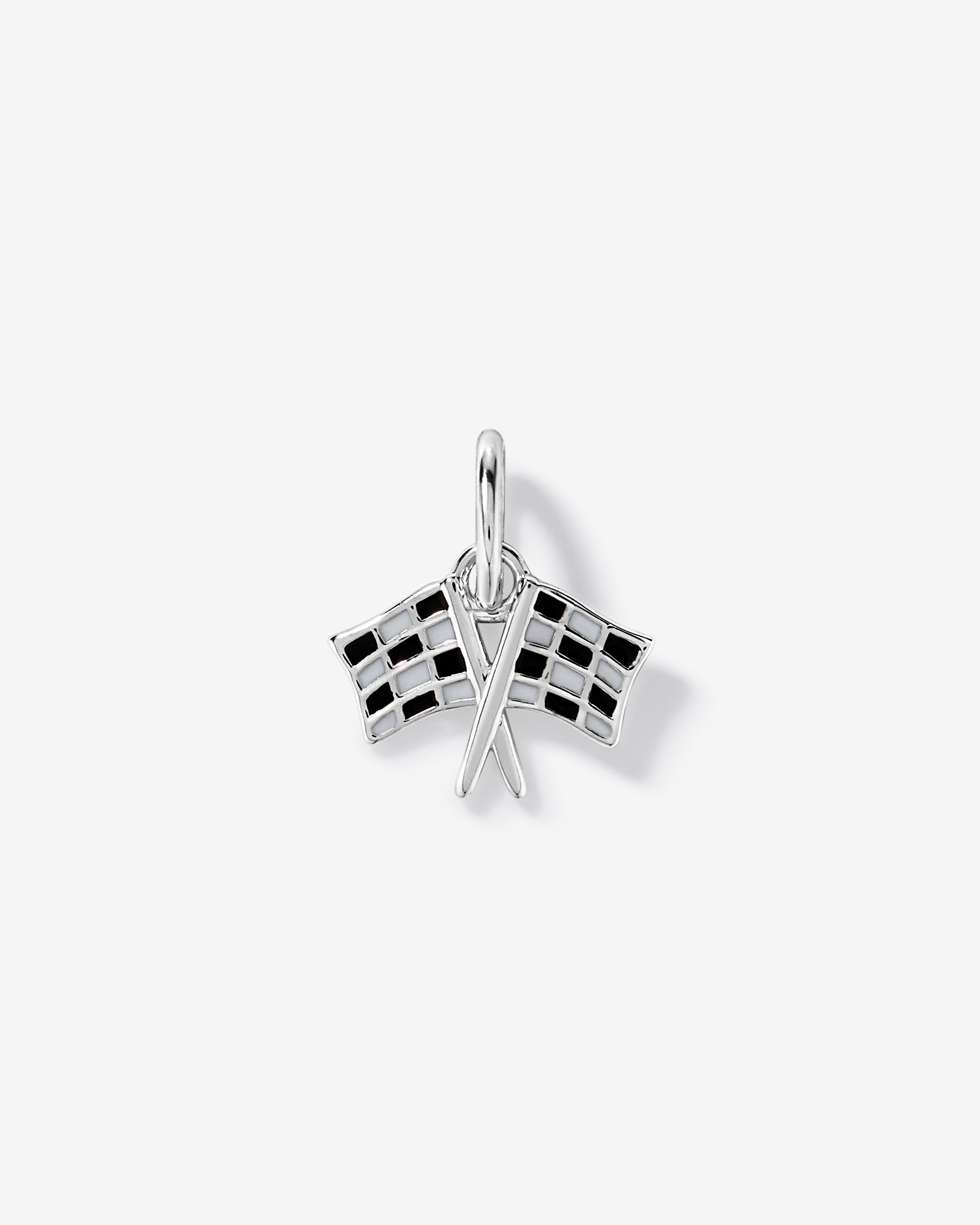 Racing Flags Pendant in Sterling Silver