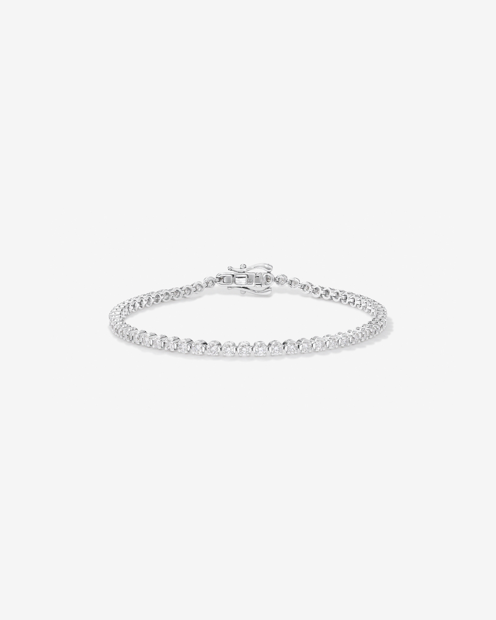 Bracelet de tennis en diamant cultivé en laboratoire 2,00 carats TW en argent sterling