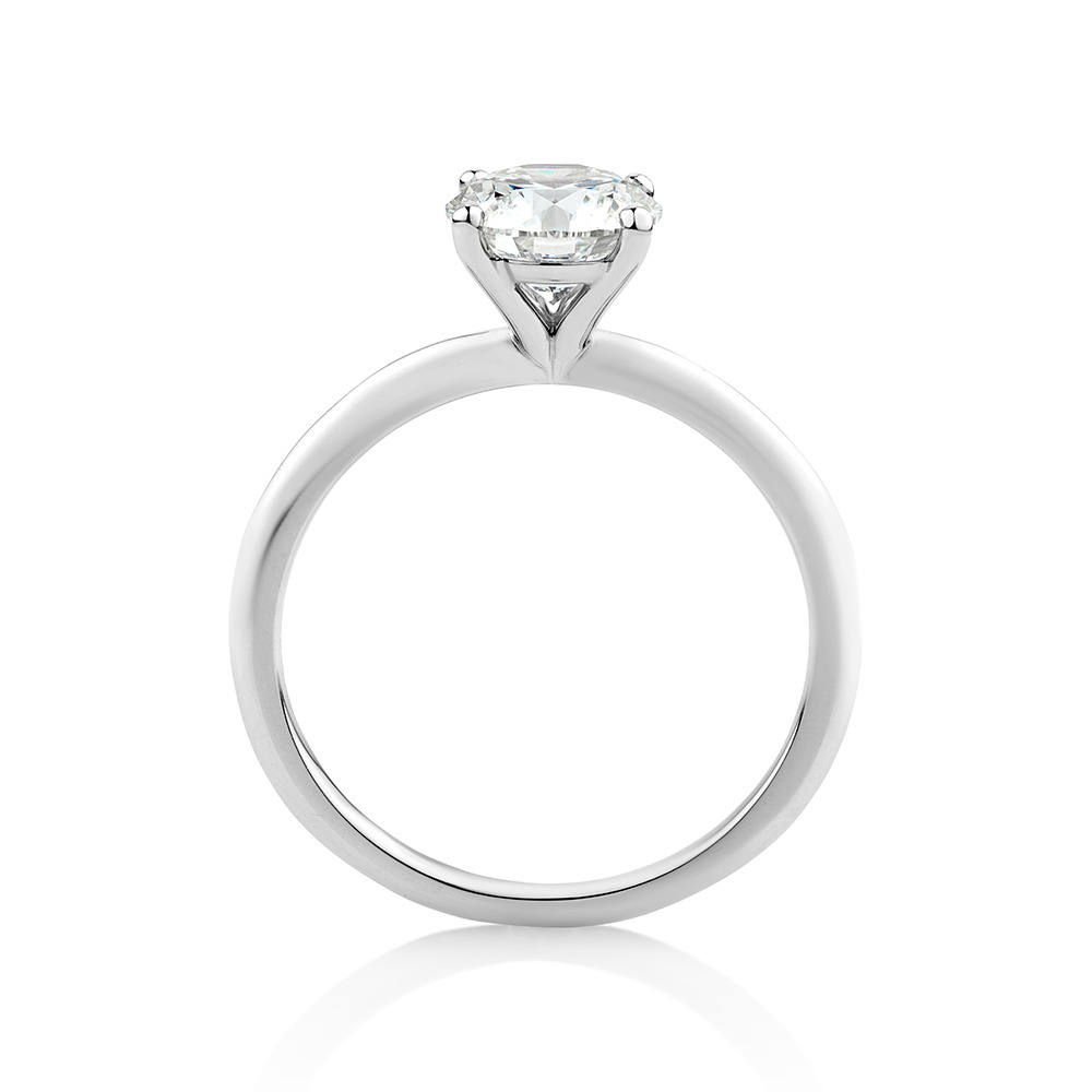 Carat Laboratory-Grown Diamond Ring in 14kt White Gold