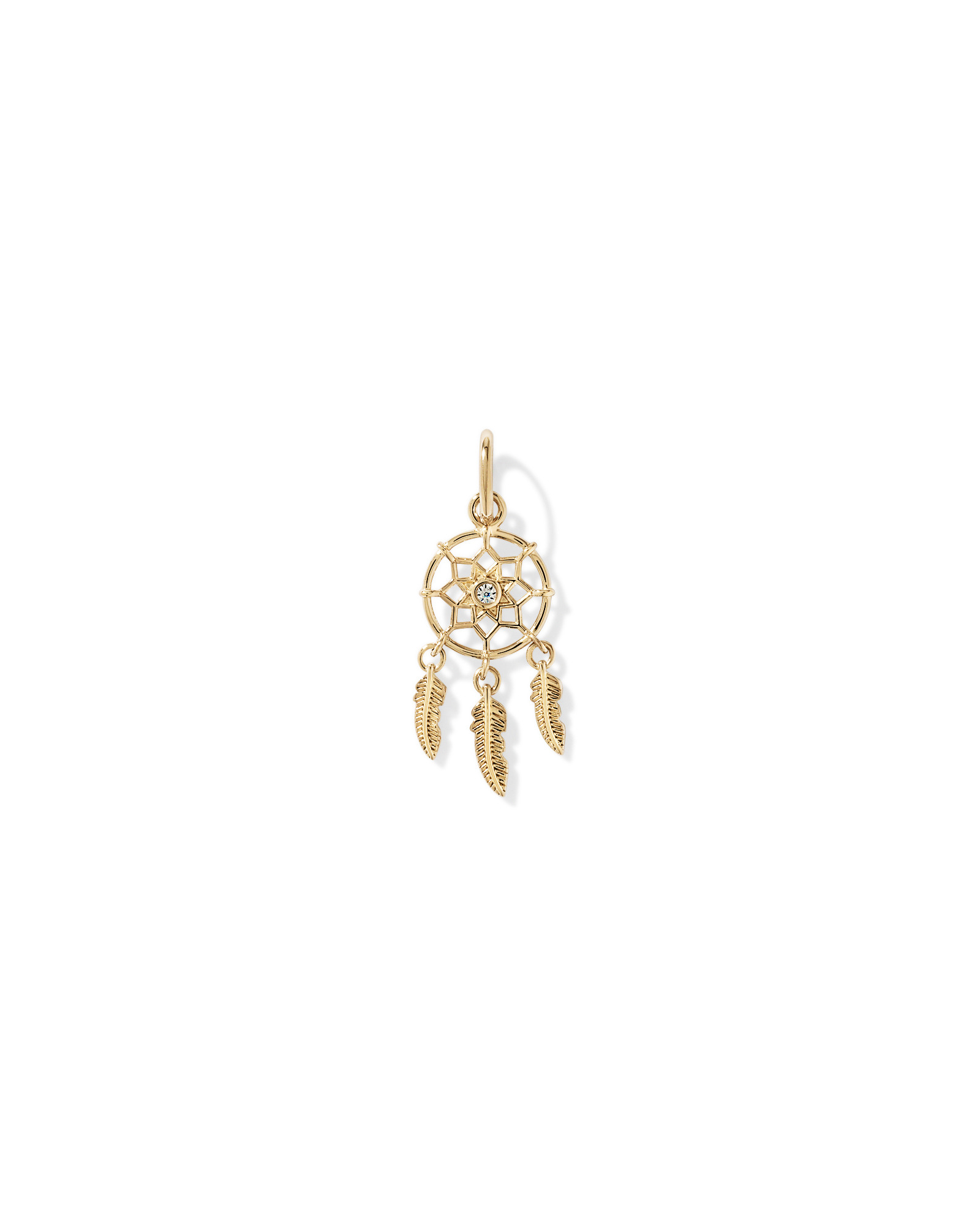 Dream Catcher Pendant in 18kt Vermeil with Cubic Zirconia