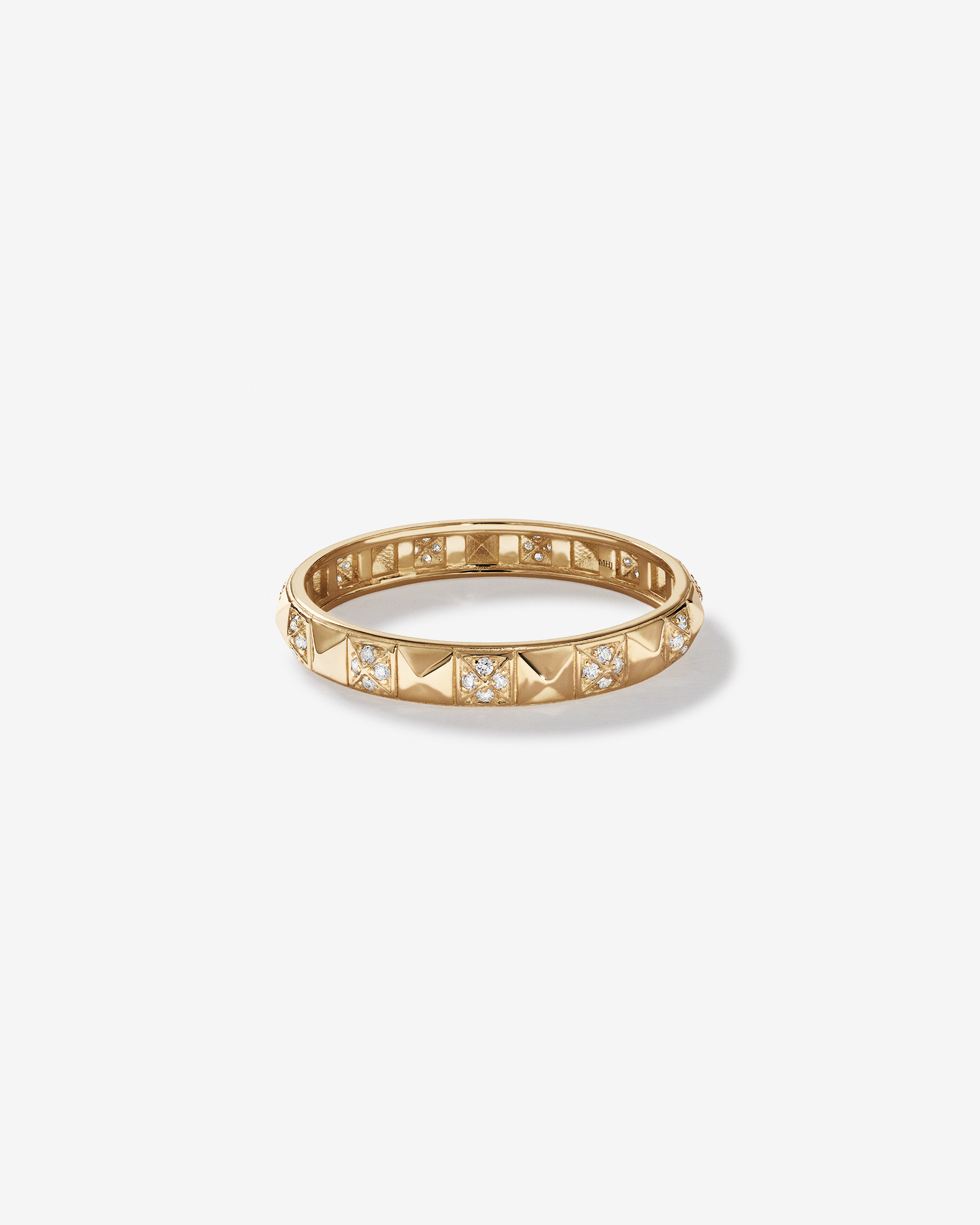 Signature Connect Linear Diamond Ring in 10kt Yellow Gold