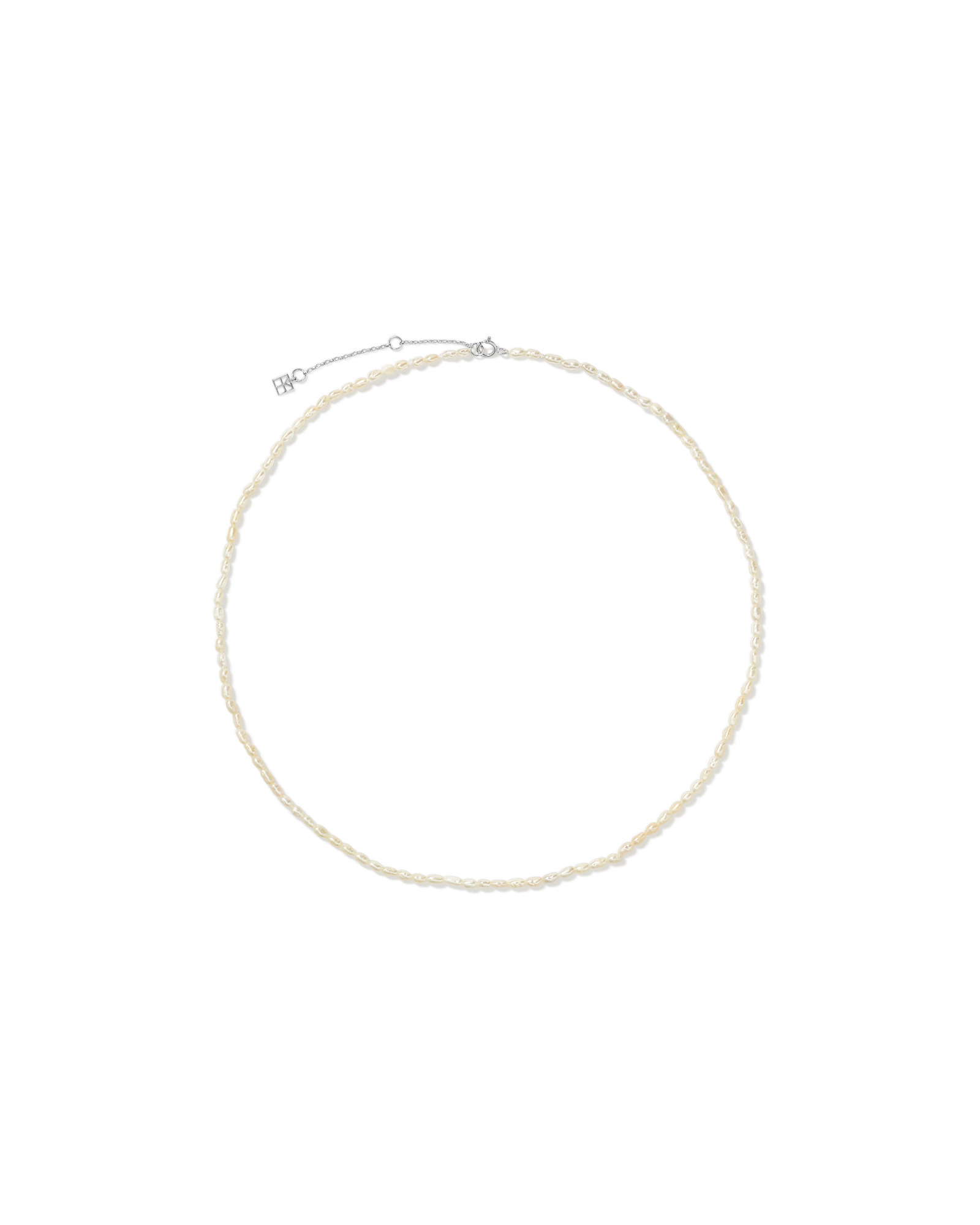 Micro Cultured Freshwater Pearl Necklace in Sterling Silver