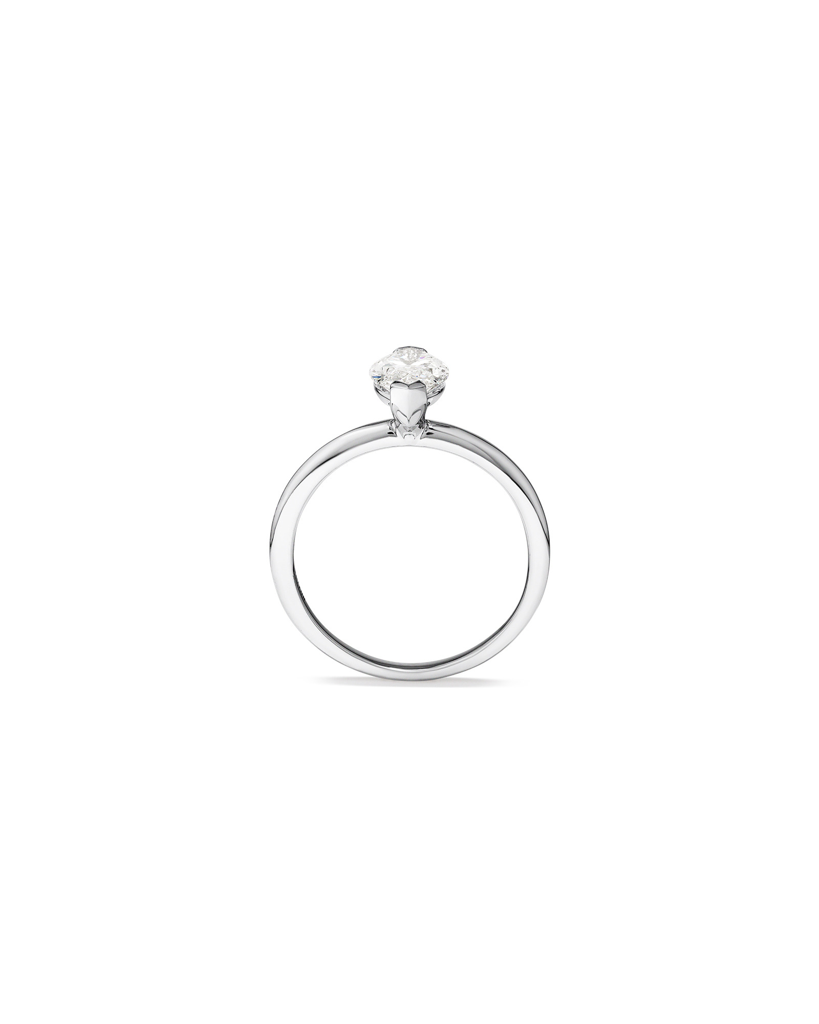 Solitaire Engagement Ring with 1.25 Carat TW of Laboratory-Grown Diamond in 14kt White Gold
