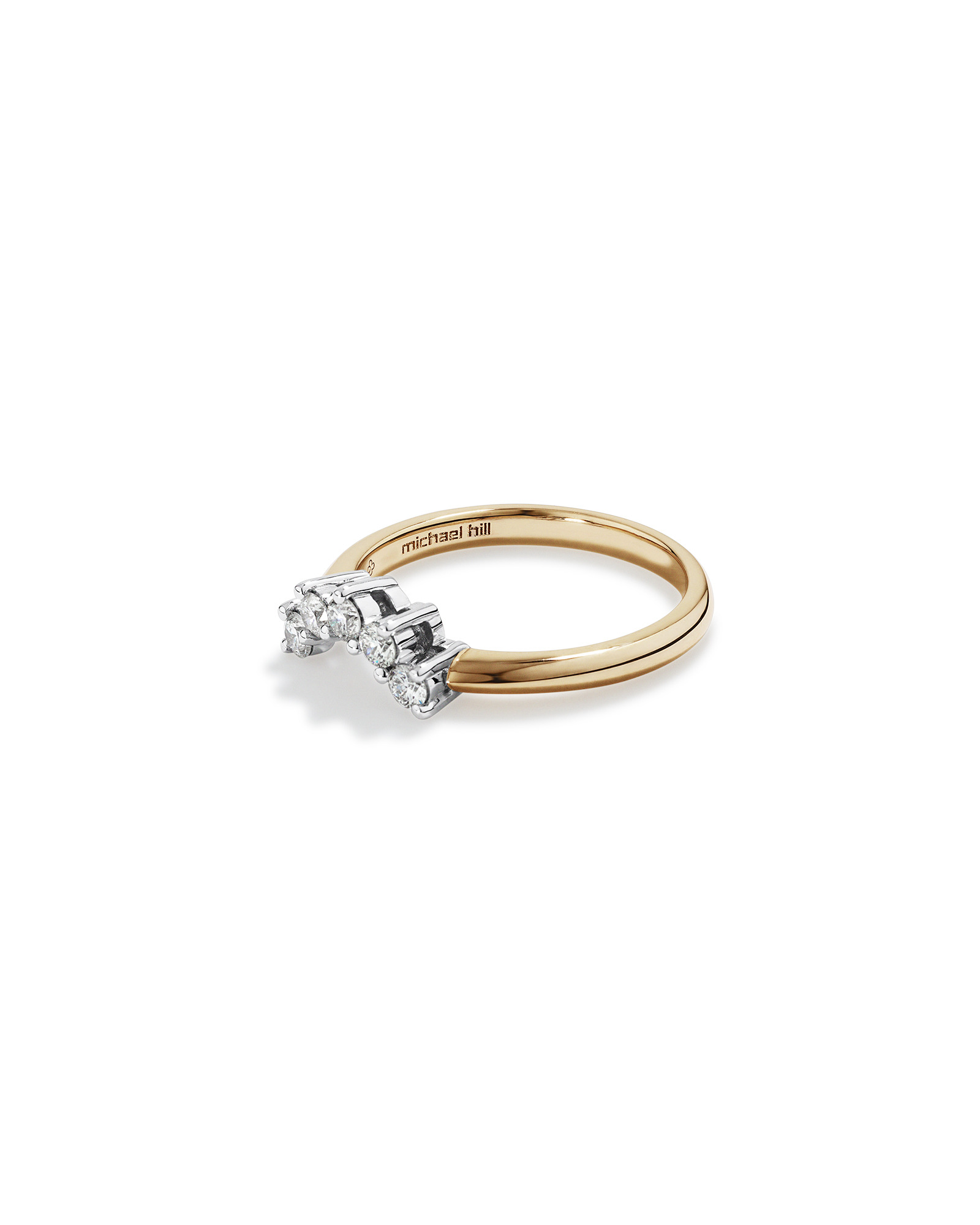 Wedding Ring with 0.25 Carat TW of Diamonds in 14kt Yellow & White Gold