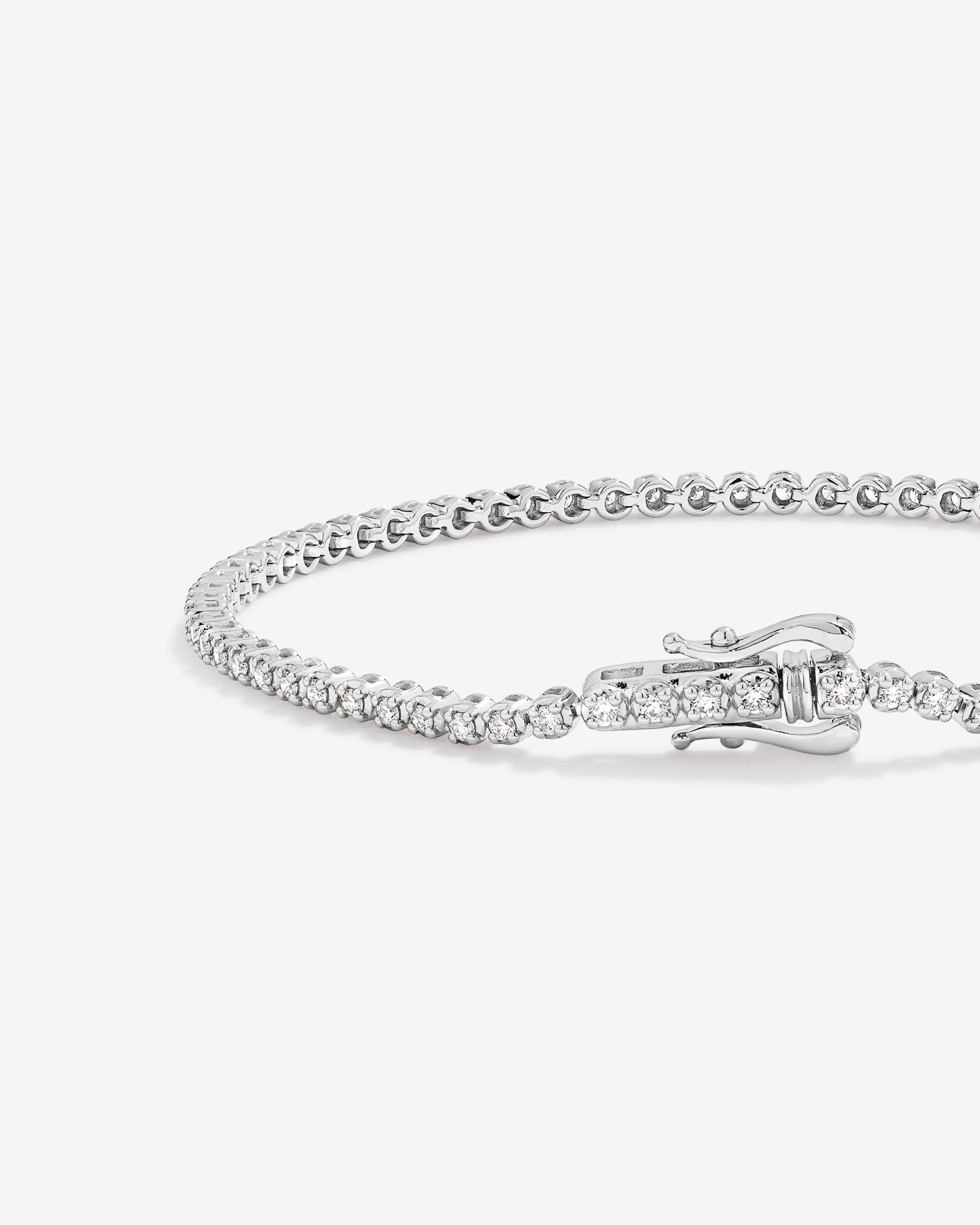 Carat TW Laboratory-Grown Diamond Tennis Bracelet in Sterling Silver