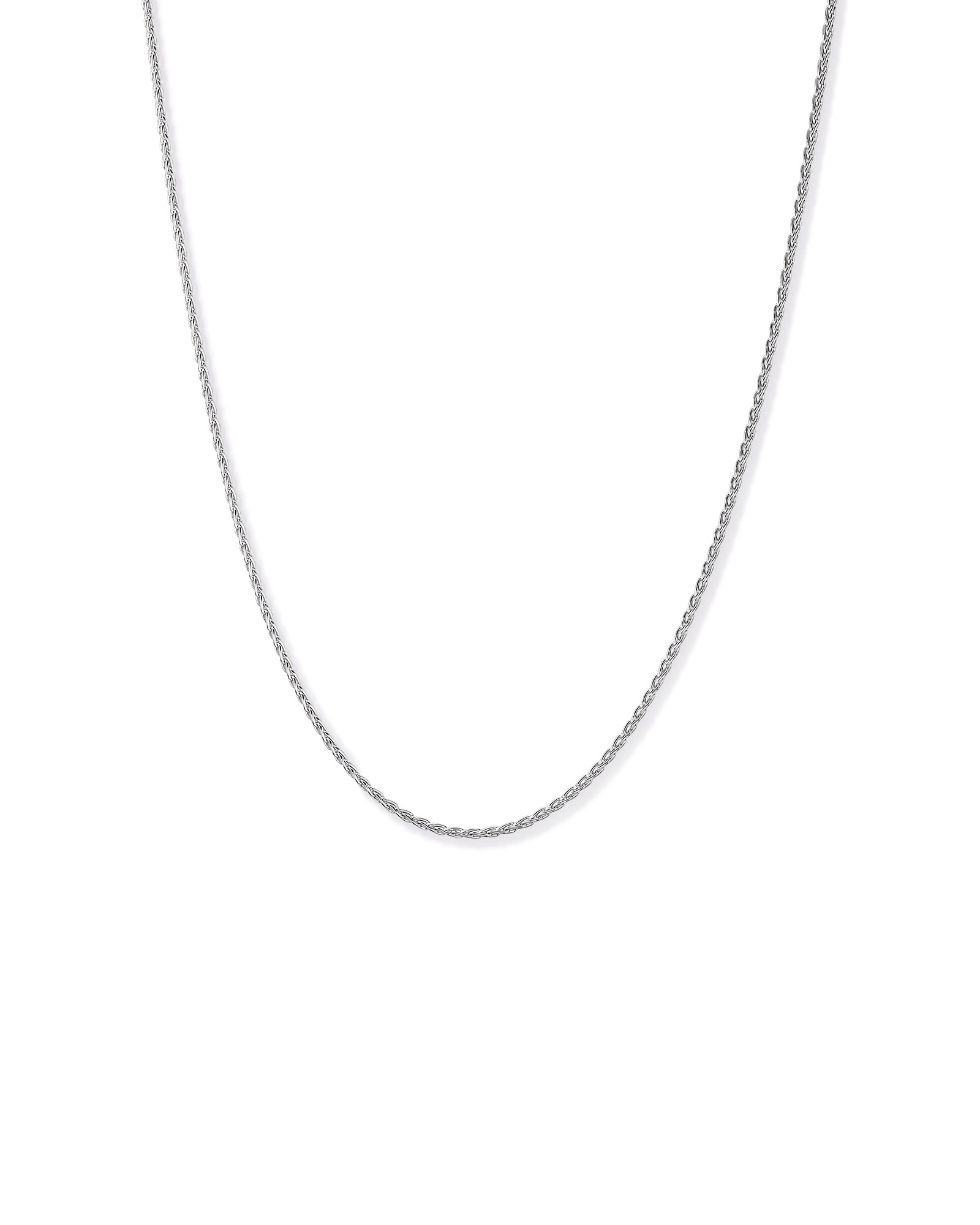 Chaîne de blé de 50 cm (20") de 2,1 mm de largeur en argent sterling