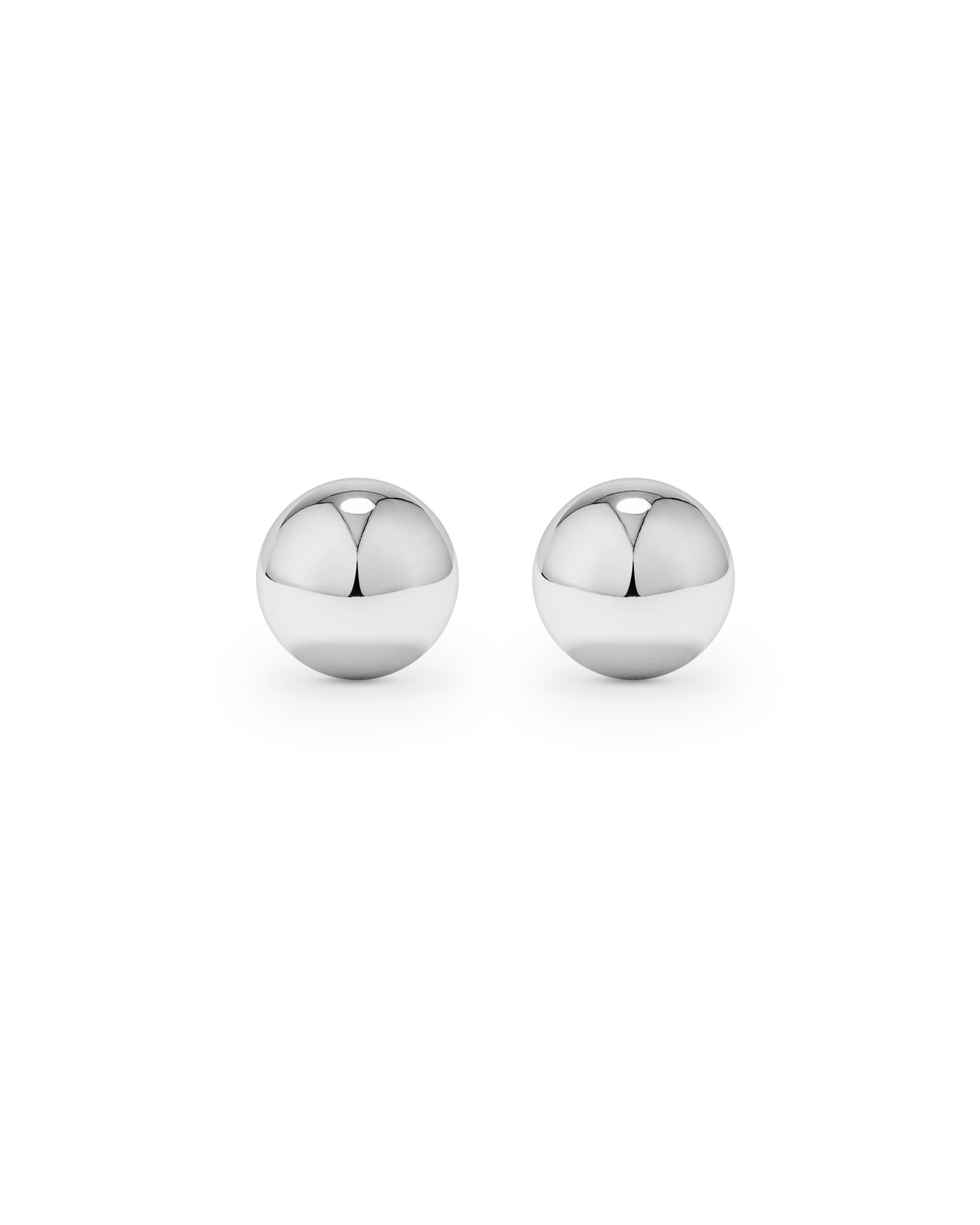 Boucles d'oreilles clous en forme de boule de 6 mm en argent sterling