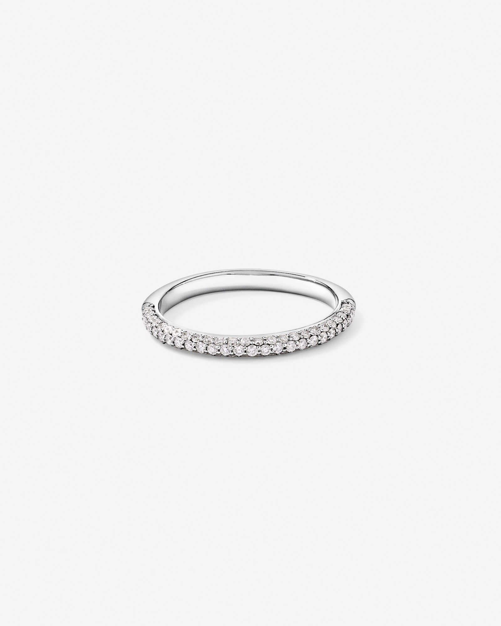 0.40TW Round Brilliant Pavé Diamond Wedding Band 14kt Gold