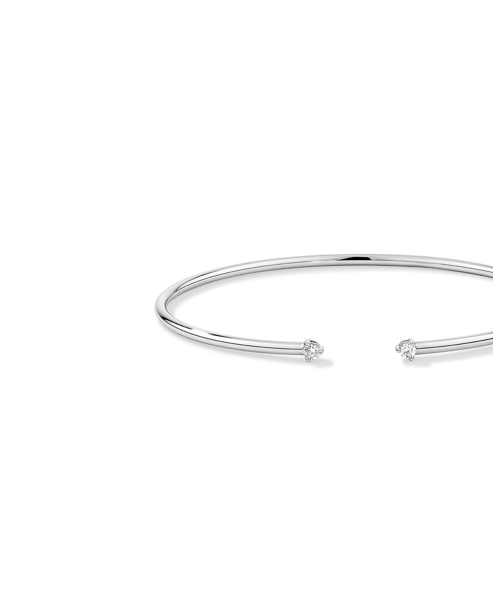 Bracelet Torque Diamond en or blanc 10 carats