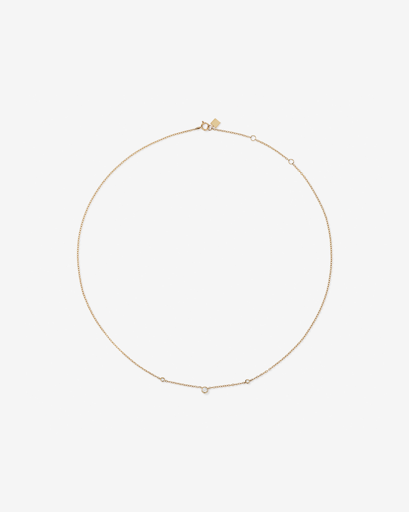 Necklace with 0.10 Carat TW of Diamonds in 10kt Yellow Gold