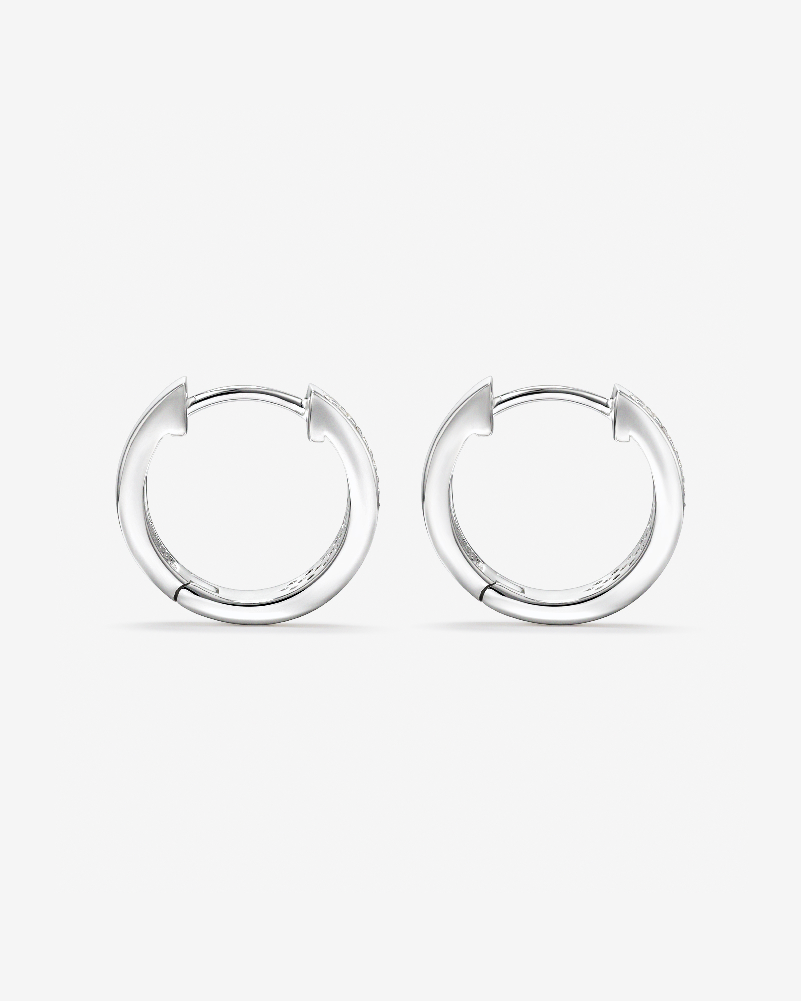 Anneaux courts réversibles avec zircon cubique en argent sterling