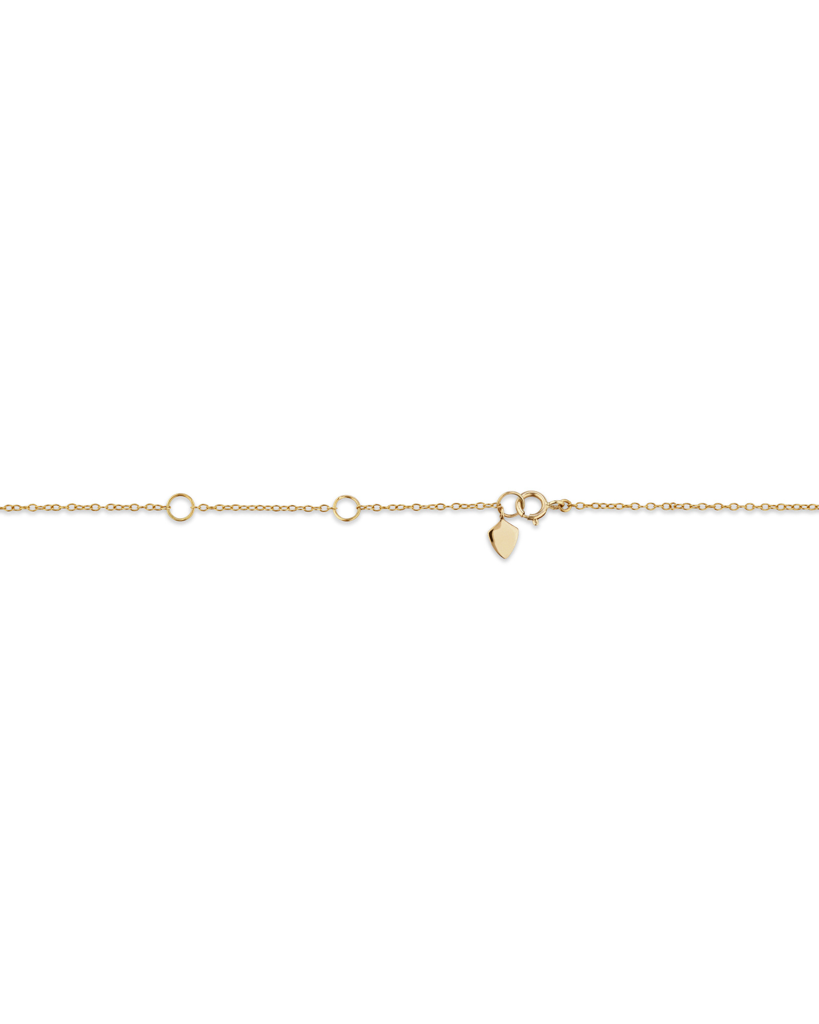 Station Necklace with 0.15 Carat TW of Diamonds in 10kt Yellow Gold