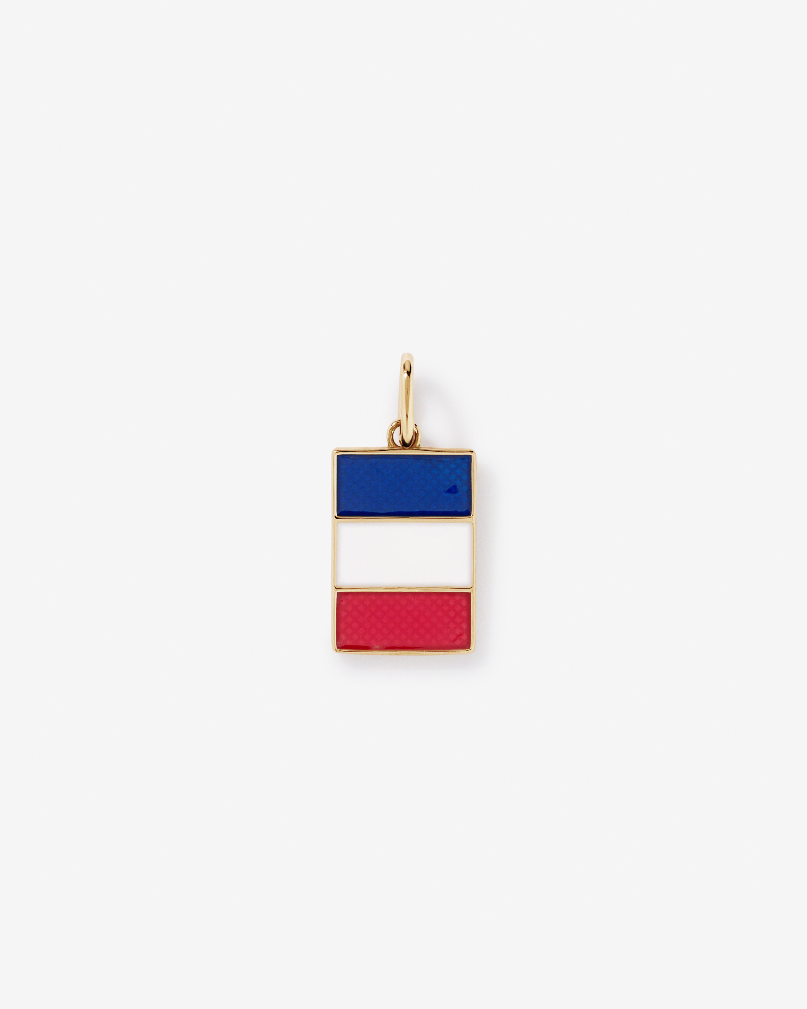 France Flag Pendant in 18Kt Vermeil