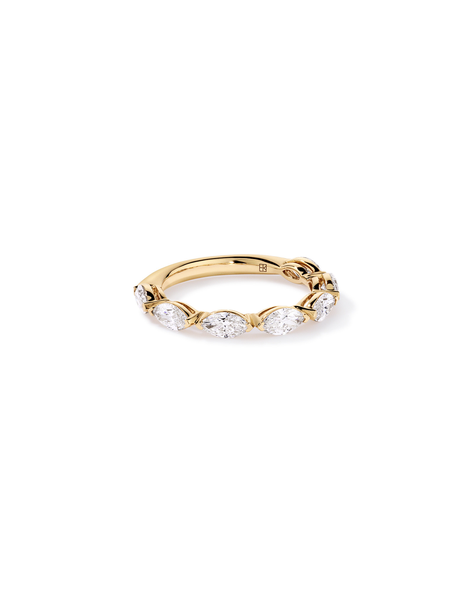1.40 Carat TW East-West Marquise Laboratory-Grown Diamond Wedding Ring 14kt Yellow Gold