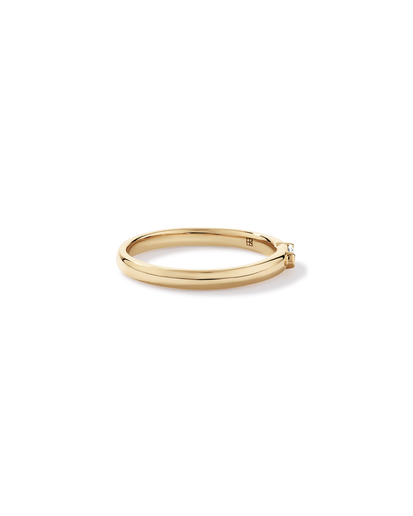 Laboratory-Grown Diamond Stacker Ring 10kt Yellow Gold