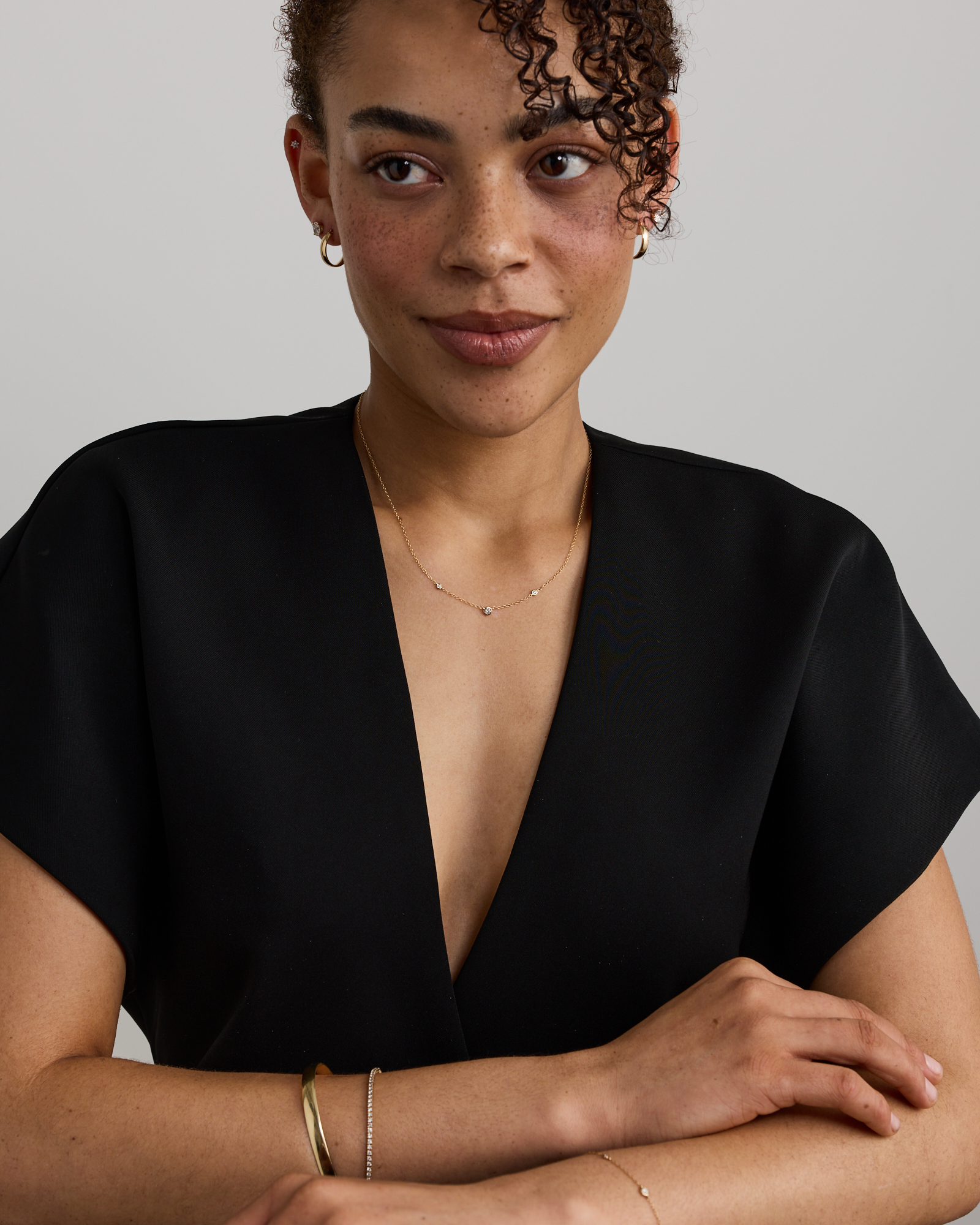 Necklace with 0.10 Carat TW of Diamonds in 10kt Yellow Gold