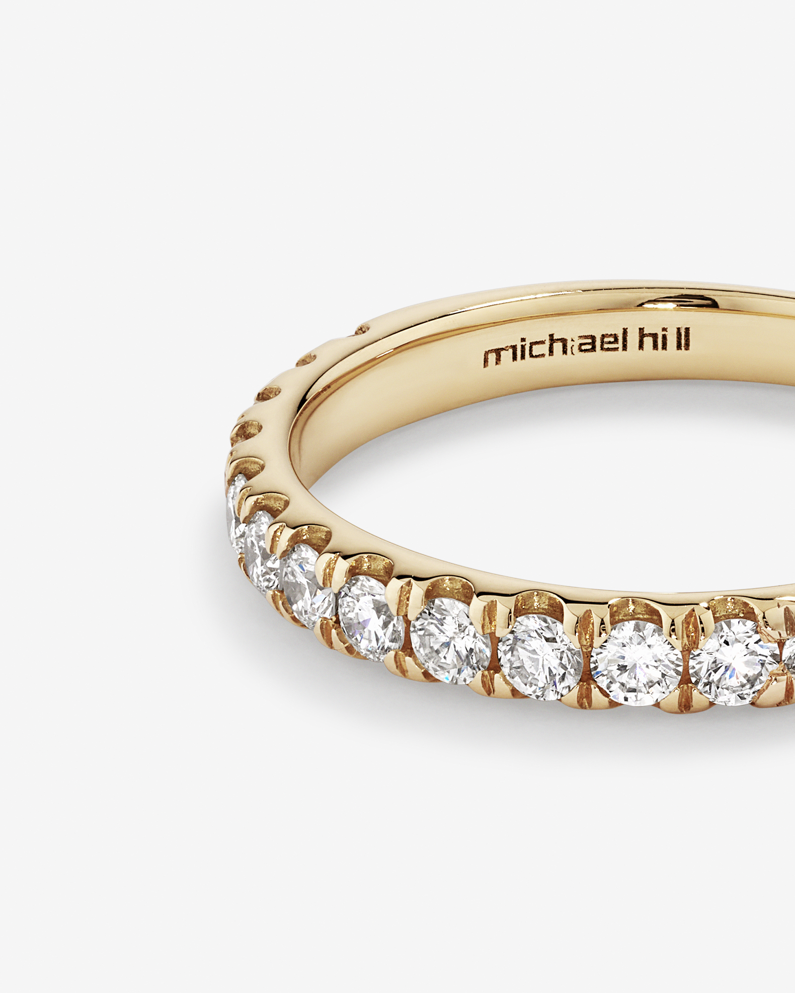 Bague à Sertissage Griffe de Diamant de 0,50 Carat TW en Or Jaune 18kt