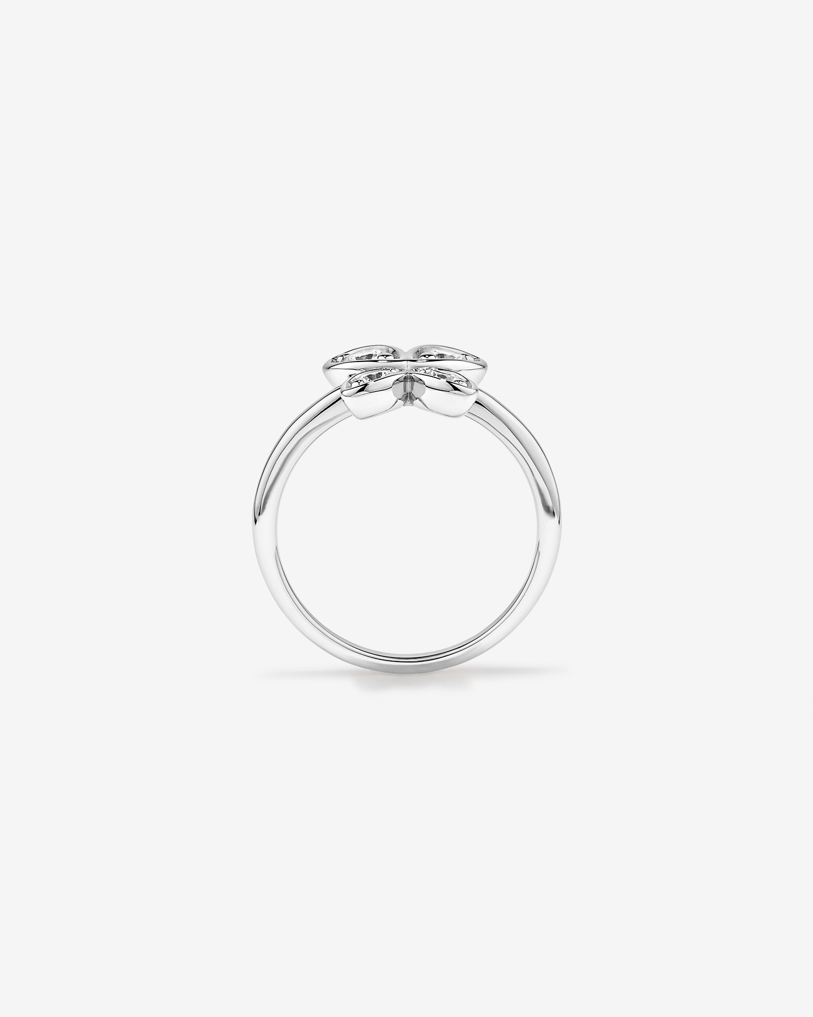 Cubic Zirconia Butterfly Ring in Sterling Silver