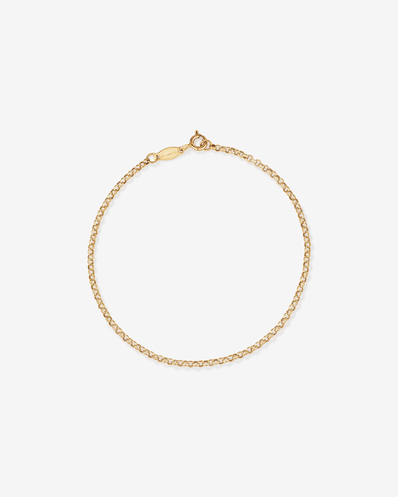 Bracelet belcher de 19 cm en or jaune 10 K