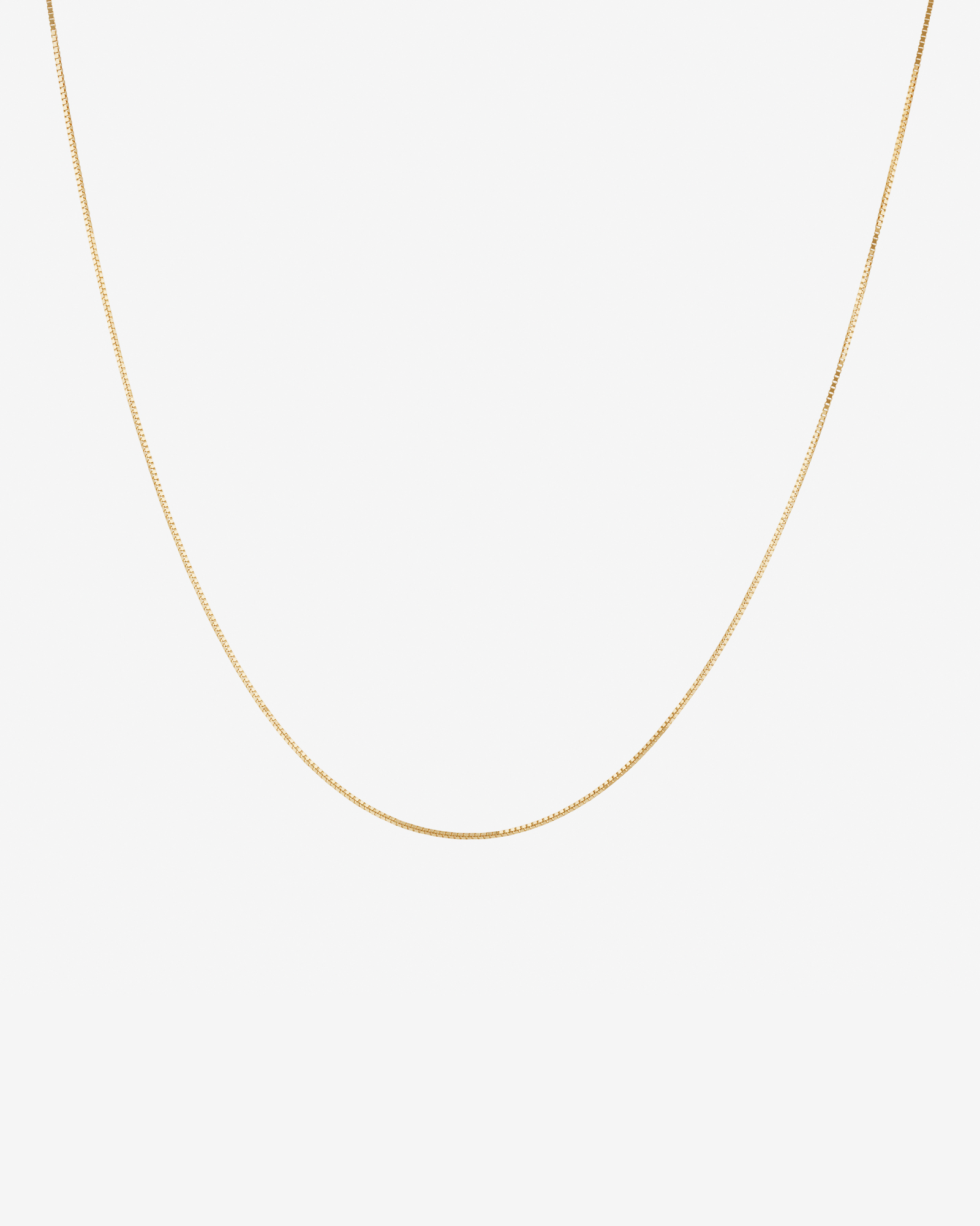 Chaîne à maille vénitienne de 45 cm en or jaune 18 K, largeur de 1 mm