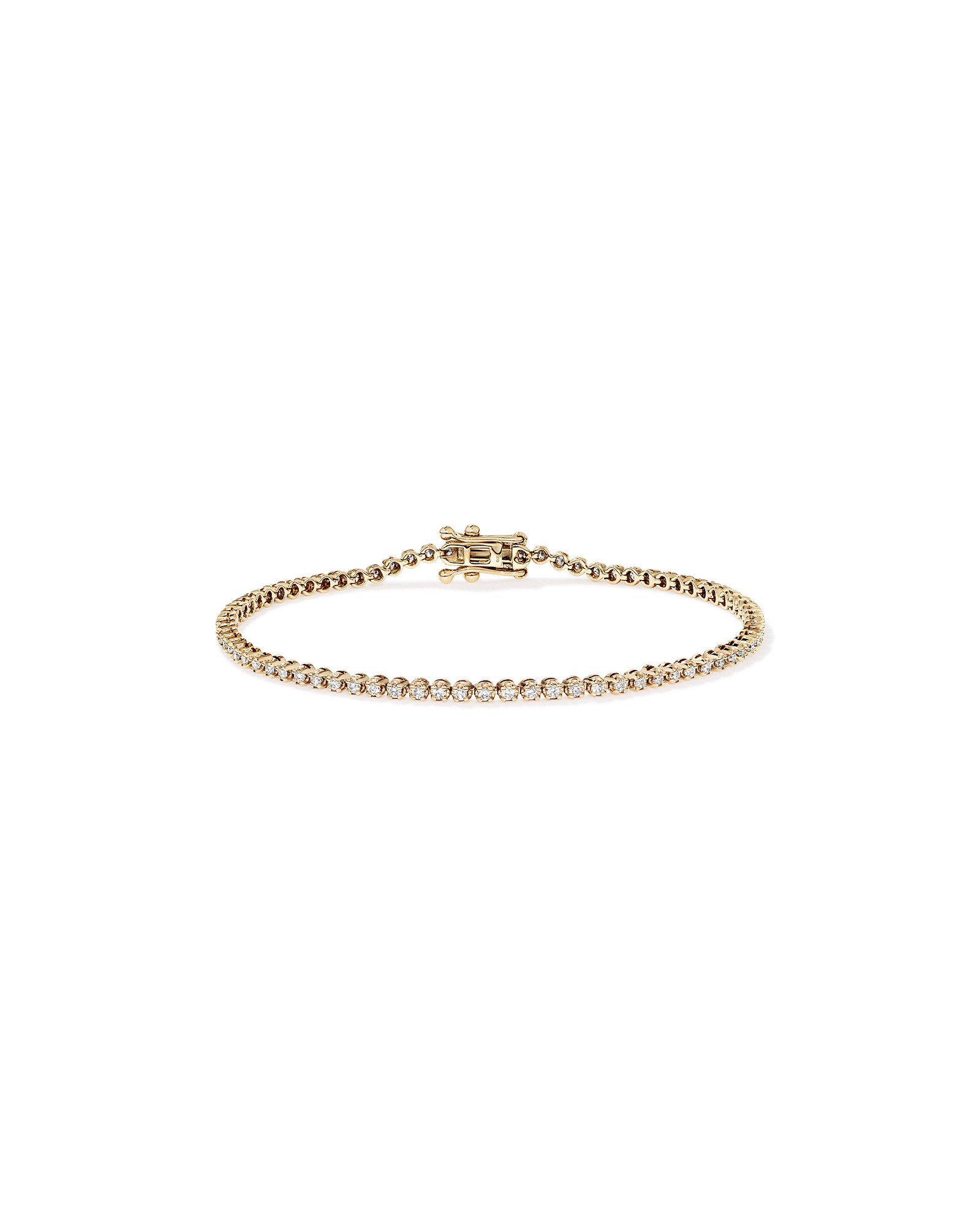 Bracelet de tennis en diamant TW cultivé en laboratoire de 0,90 carat en or jaune 10 carats